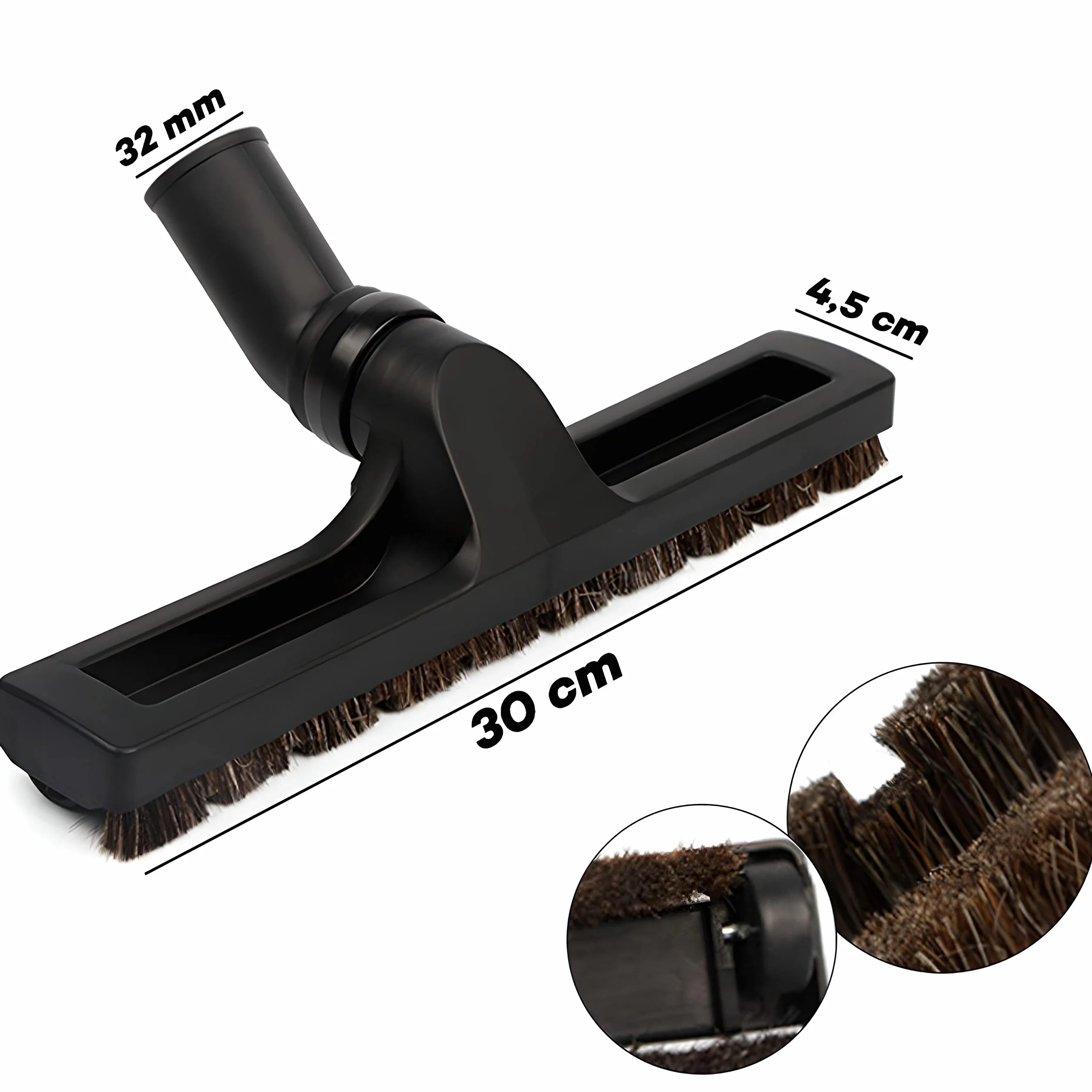 Retoo Dysza do twardych podłóg 32 mm uniwersalna szczotka do odkurzacza