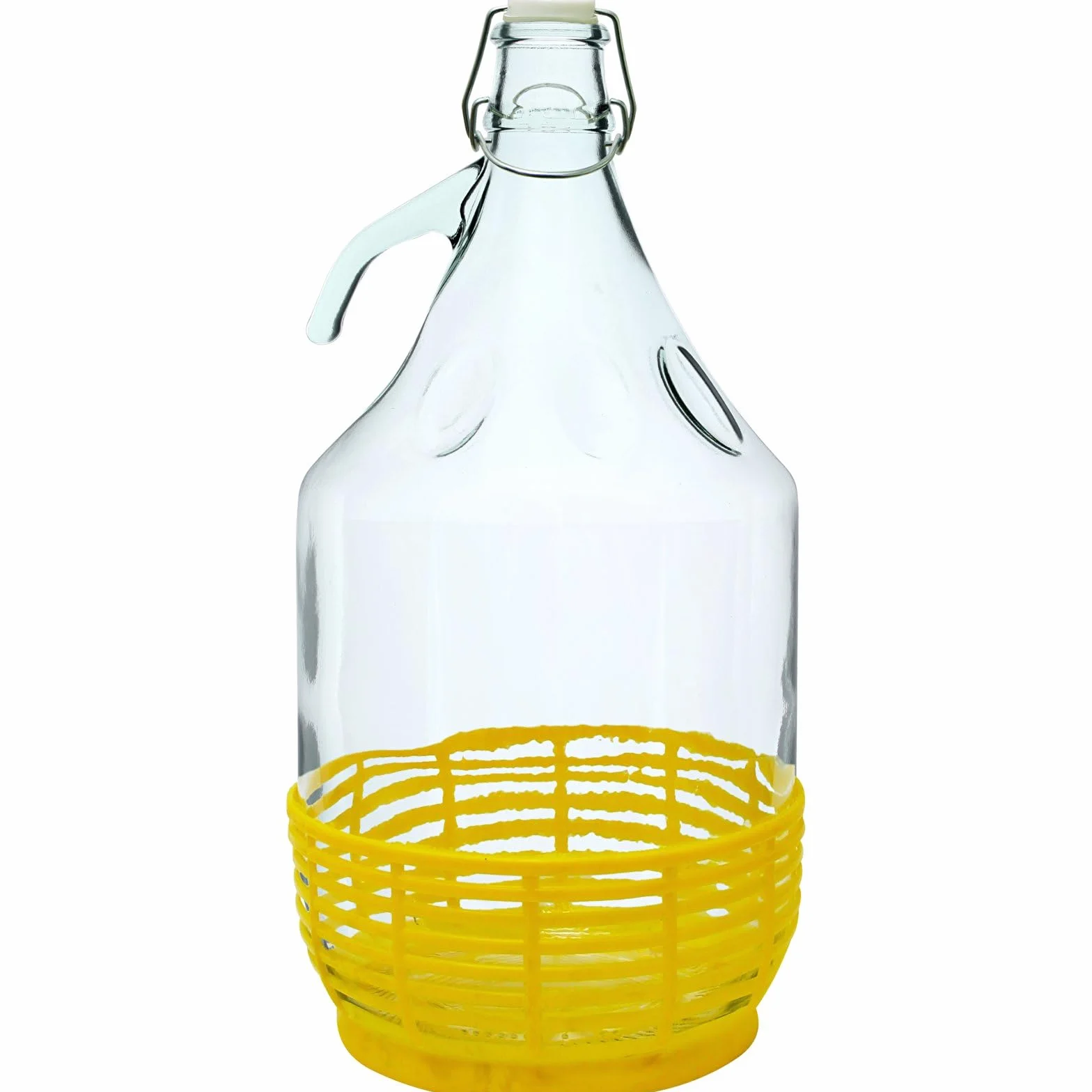 Balon szklany fermentacyjny na wino 5L z zamknięciem pałąkowym BDP5D