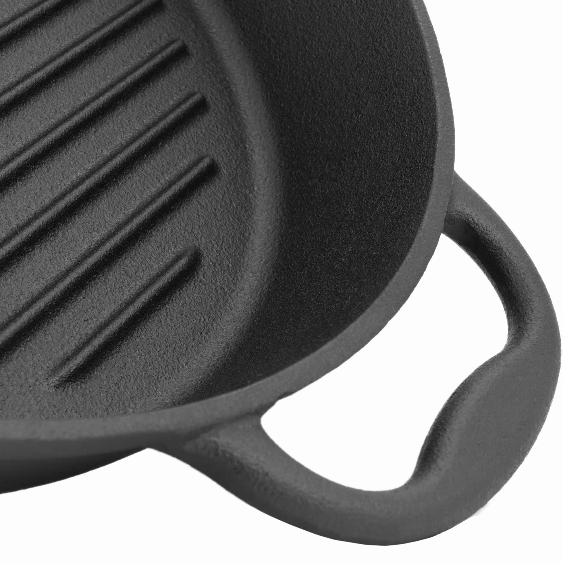 BBQ-Toro Żeliwna patelnia grillowa 29 cm z uchwytem