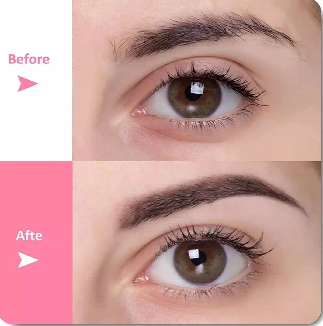 Eyebrow Shaper – przerzedzanie krzaczastych brwi nożyczkami i grzebieniem – nasadka (różowy)