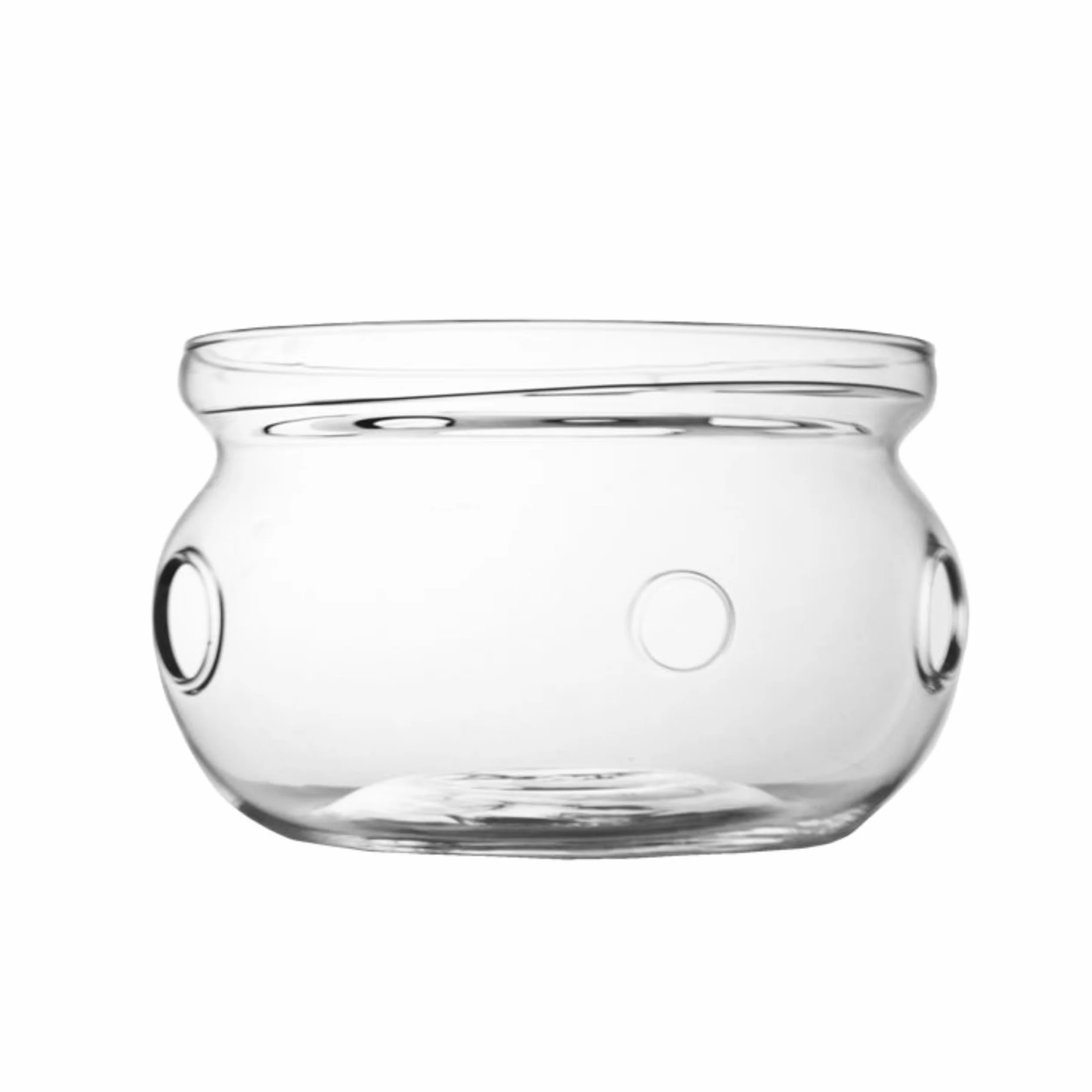 Bredemeijer Verona Szklany Podgrzewacz do Herbaty z Metalową Płytką i Filtrem 13,5 x 8,5 cm