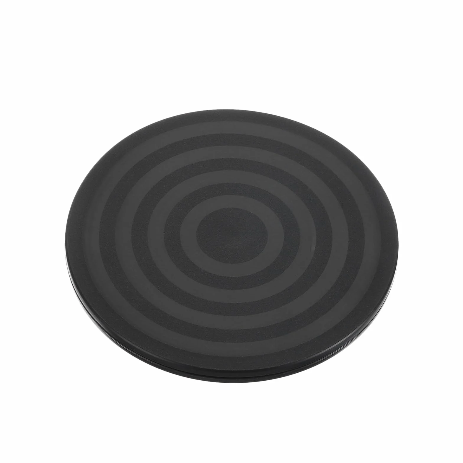 QUARKZMAN 7,9" obrotowy stojak ze stalowymi łożyskiem kulkowym PP Lazy Susan talerz obrotowy do okrągłego stołu do jadalni, witryny, stoiska, czarny