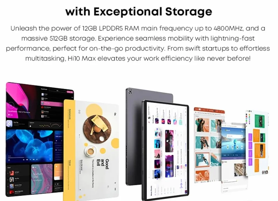 2024 Hi10 Max 2 w 1 tablet laptop Core N100 32.9 cm 3K IPS ekran 12 GB RAM 512 GB SSD tablety 2.4G/5G WiFi (w zestawie klawiatura)