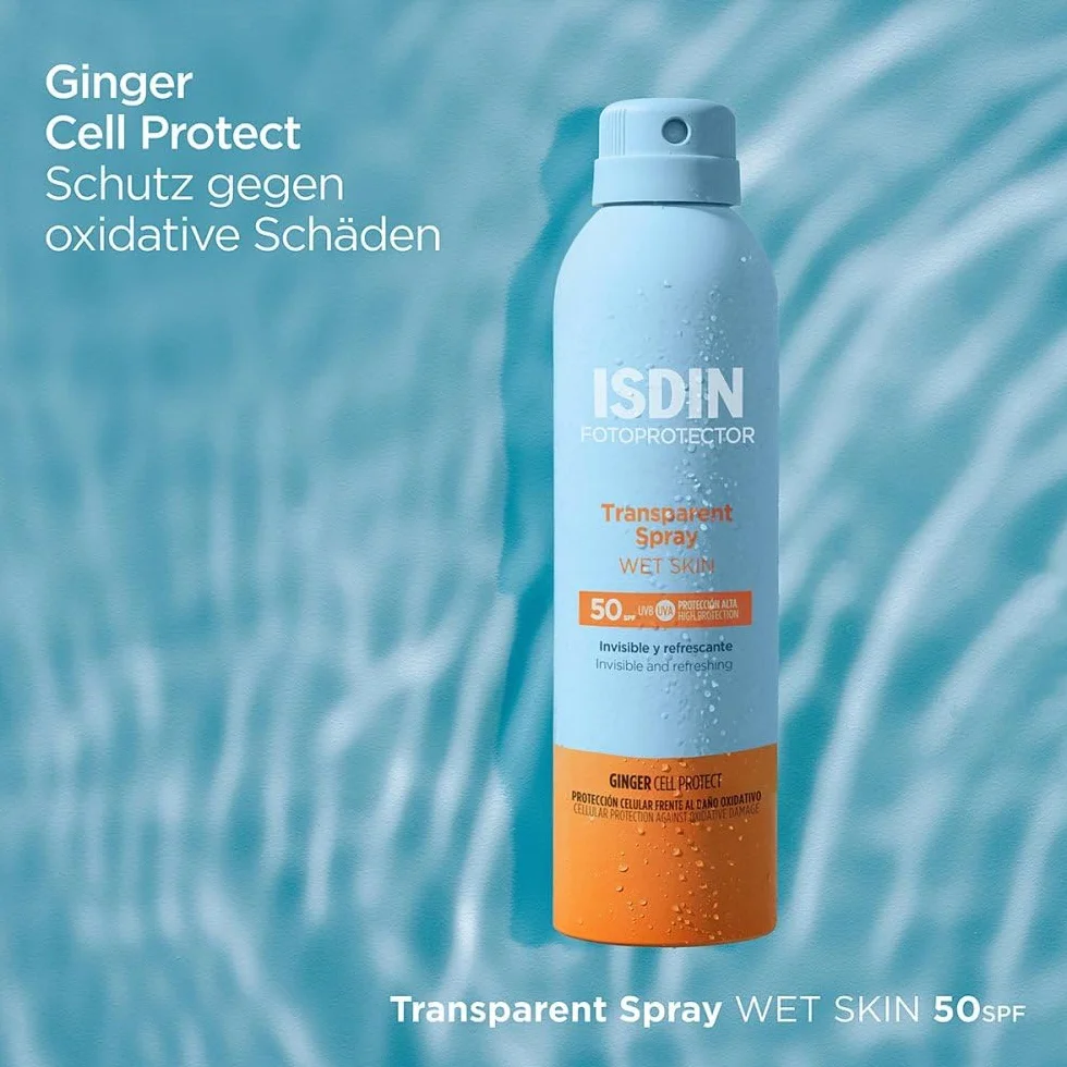 Isdin Fotoprotector Wet Skin Transparent Spray 50+ 250 Ml Unisex