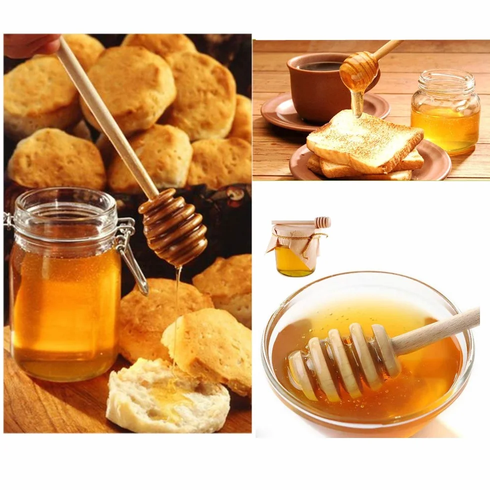 50 x mini drewniana łyżka do miodu 8 cm patyczki upominki prezent