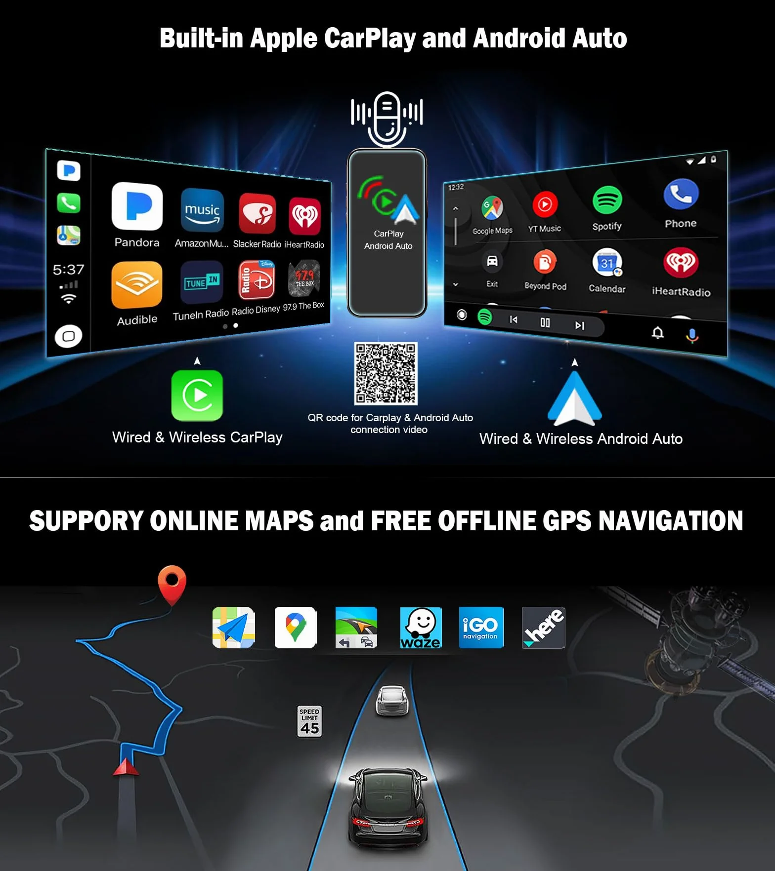 Erisin 8" Qualcomm 8-rdzeniowy 4 GB + 64 GB Android 14 radio samochodowe Bluetooth do Renault Dacia Duster Logan Sandero Dokker Lodgy GPS nawigacja bezprzewodowa CarPlay Android Auto DSP WiFi 4G DAB+