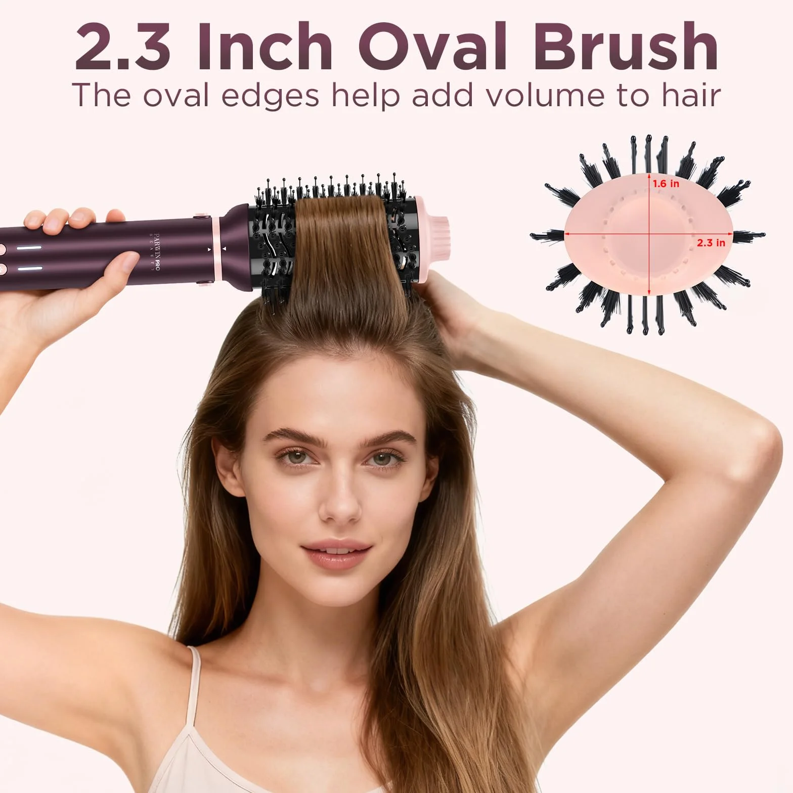 PARWIN PRO BEAUTY MaxAIR 2.0 Airstyler, 7 w 1, zestaw do stylizacji włosów, automatyczne zwijanie, lokówka, prostownica, suszarka do włosów, szczotka do włosów, do stylizacji, wygładzania, z torbą