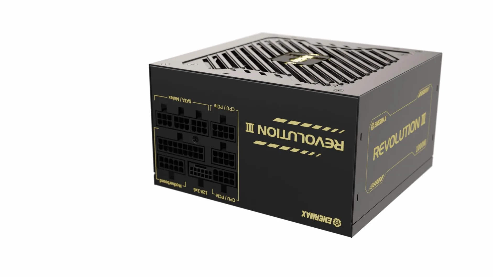 ENERMAX Revolution III 1000 W | w pełni modułowy zasilacz ATX 3.1 | PCIe 5.1 |80 Plus Gold | cichy wentylator FDB 120 mm | 105°C takp. kondensatory | ERV1000G-AHG-MAC