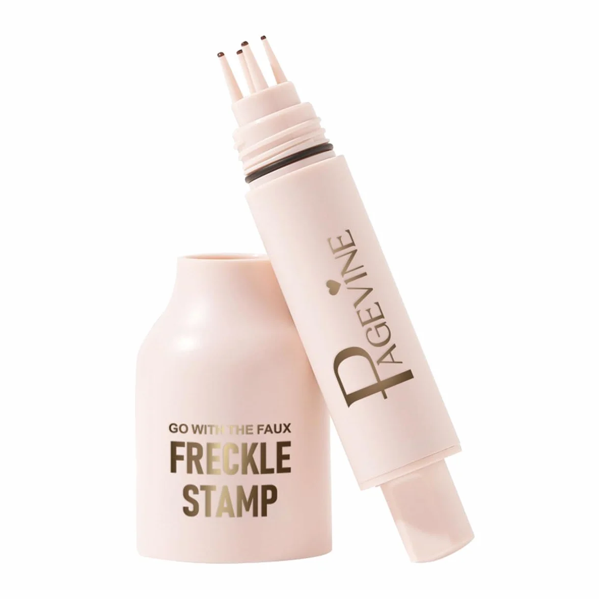 Stempel Piegów – Naturalny, realistyczny pisak do makijażu z piegami z miękkimi kropkami dla bezproblemowego wyglądu muśniętego słońcem, Liquid Freckle Pen (# 02)