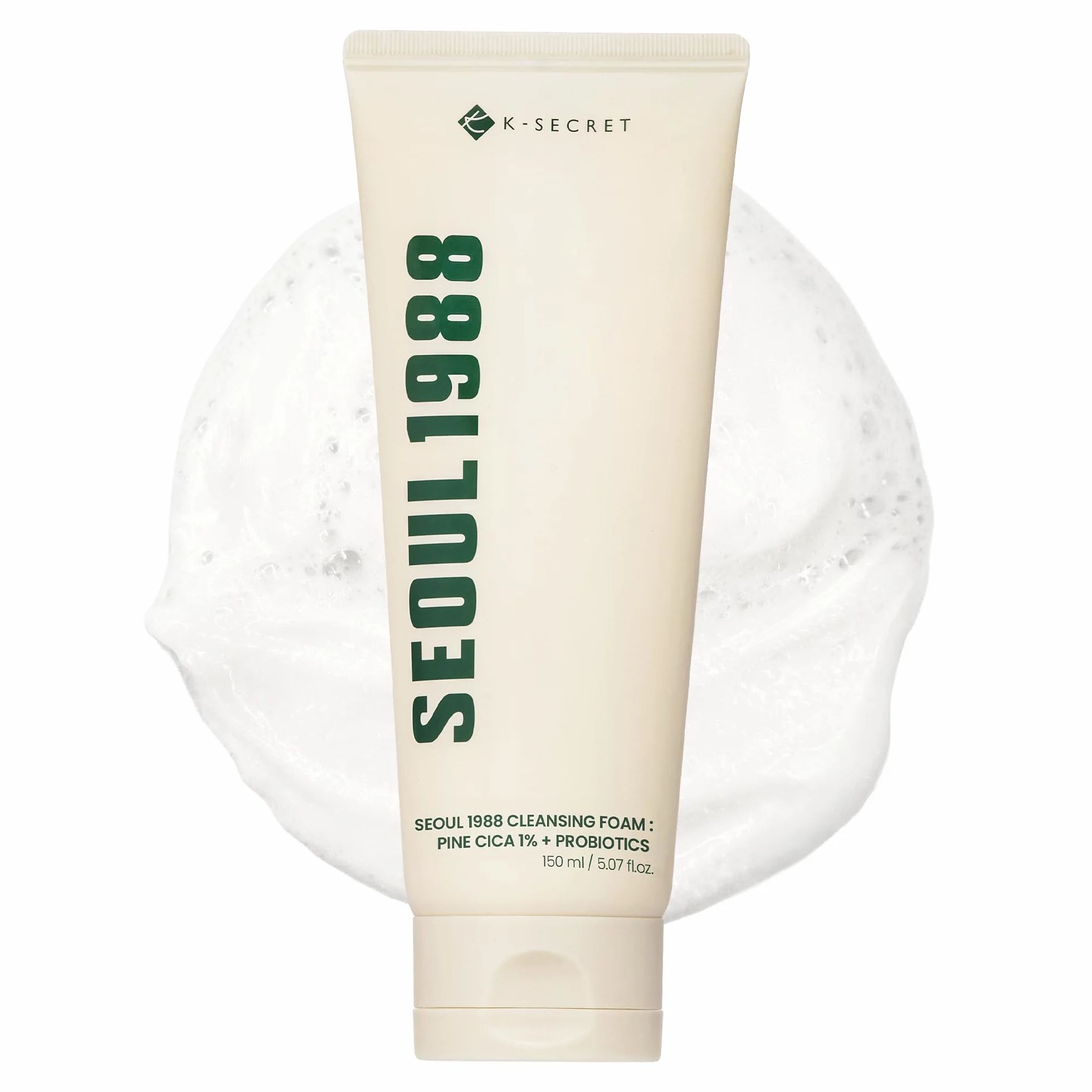 K-SECRET - KSECRET SEOUL 1988 Pianka oczyszczająca: sosna Cica 1% + probiotyki, 150 ml / 5,07 fl.oz