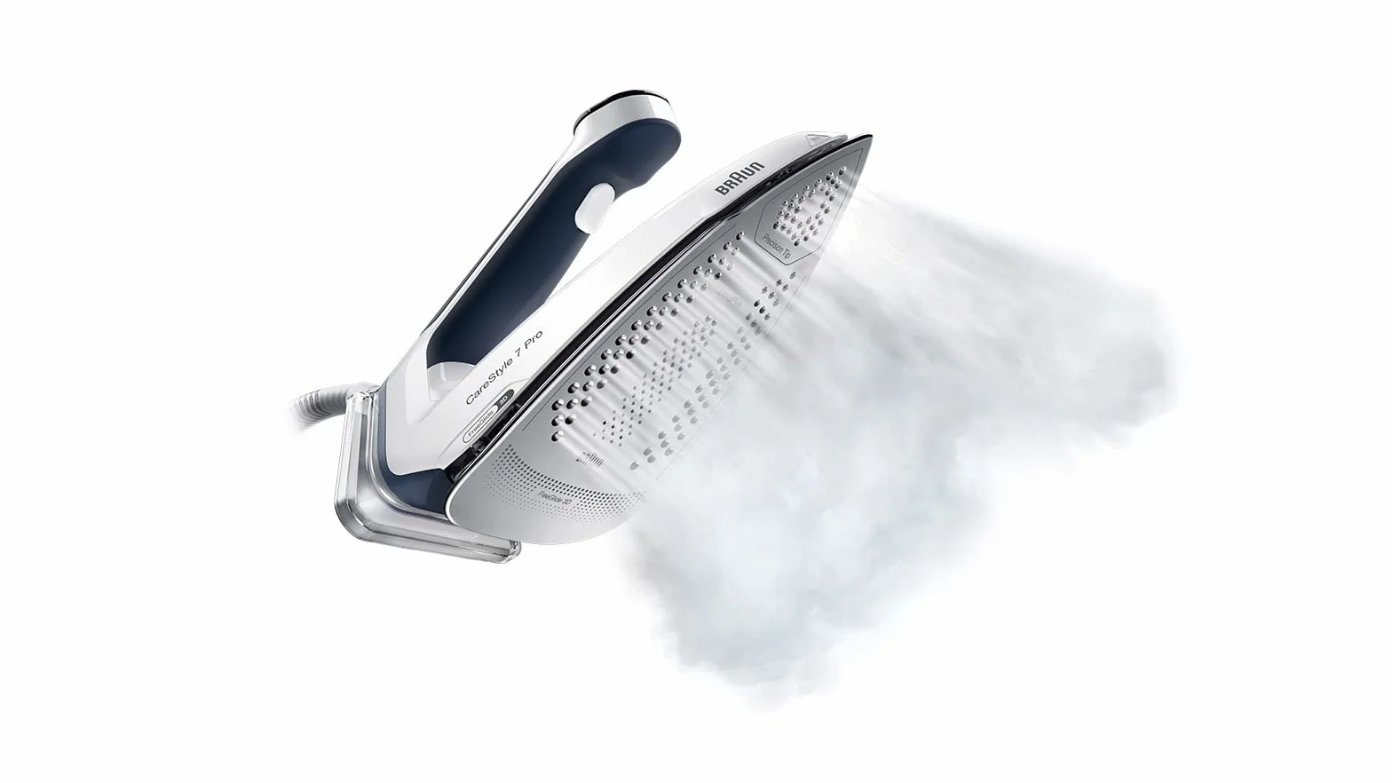 Braun CareStyle 7 Pro Stacja parowa IS 7282 BL, 2400W, uderzenie pary 600 g/min, zbiornik 2L, niebieski/biały