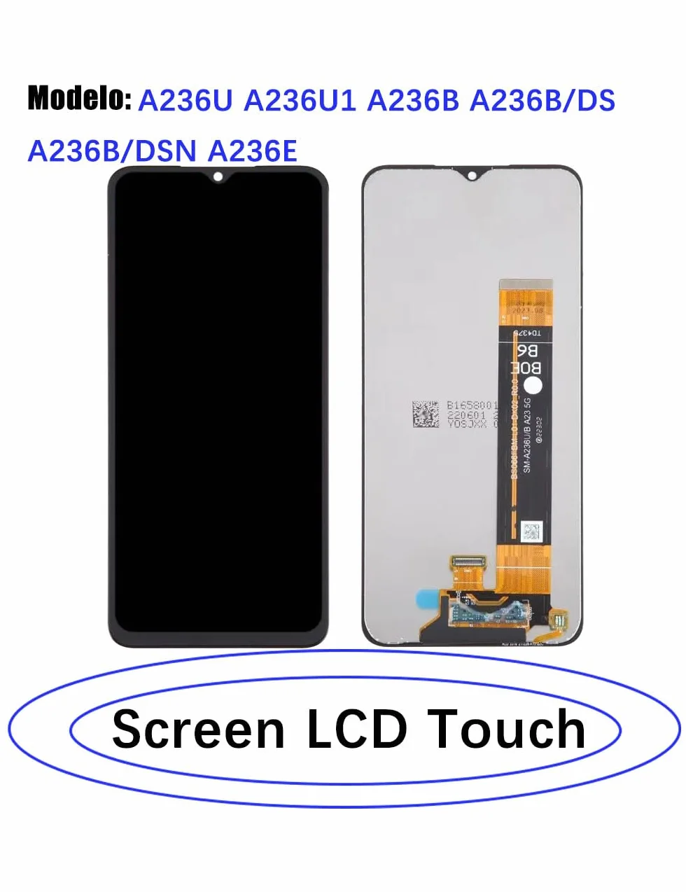 Oryginalny zamiennik wyświetlacza do Samsung Galaxy A23 5G ekran LCD, A236U A236B A236E ekran LCD wyświetlacz dotykowy digitizer zestaw części naprawczych