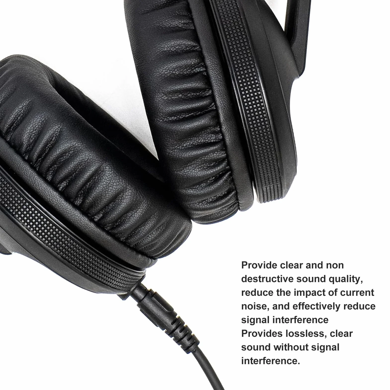 Zamienny Kabel Audio do Słuchawek DJ HDJ-CUE1 HDJ-CUE1BT HDJ-X5 HDJ-X7 HDJ-S7, Wtyczka 3,5 MM/6,35 MM do Wtyczki 2,5 MM Kabel do Aktualizacji Sprężyny Słuchawek (1,2 M-2 m)