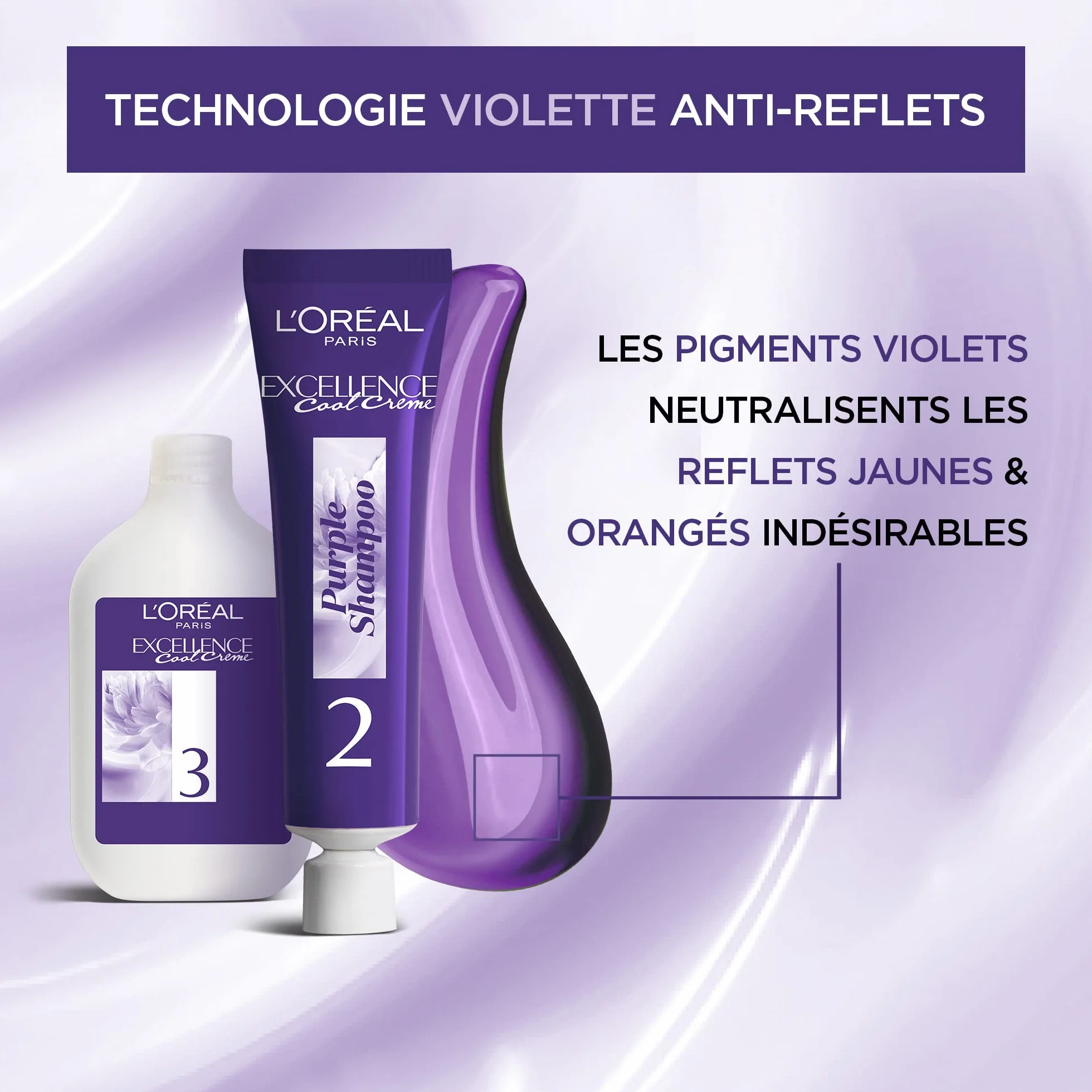 L'ORÉAL PARIS - Długotrwała farba do włosów potrójna pielęgnacja - Żółte antyrefleksyjne - pokrywa 100% białych włosów - doskonałość chłodna kremowa - odcień: Ultra Popielaty blond (7.11)