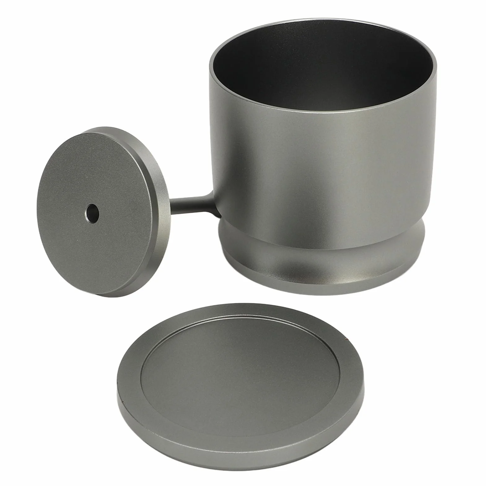 Shaker 58 Mm ze ślepym Pojemnikiem na kawę Espresso, Prasa z Pierścieniami Dozującymi kawę, Chwytak do Kawy Zapobiegający Lataniu ze Stopu Aluminium, Akcesoria do Przygotowywania