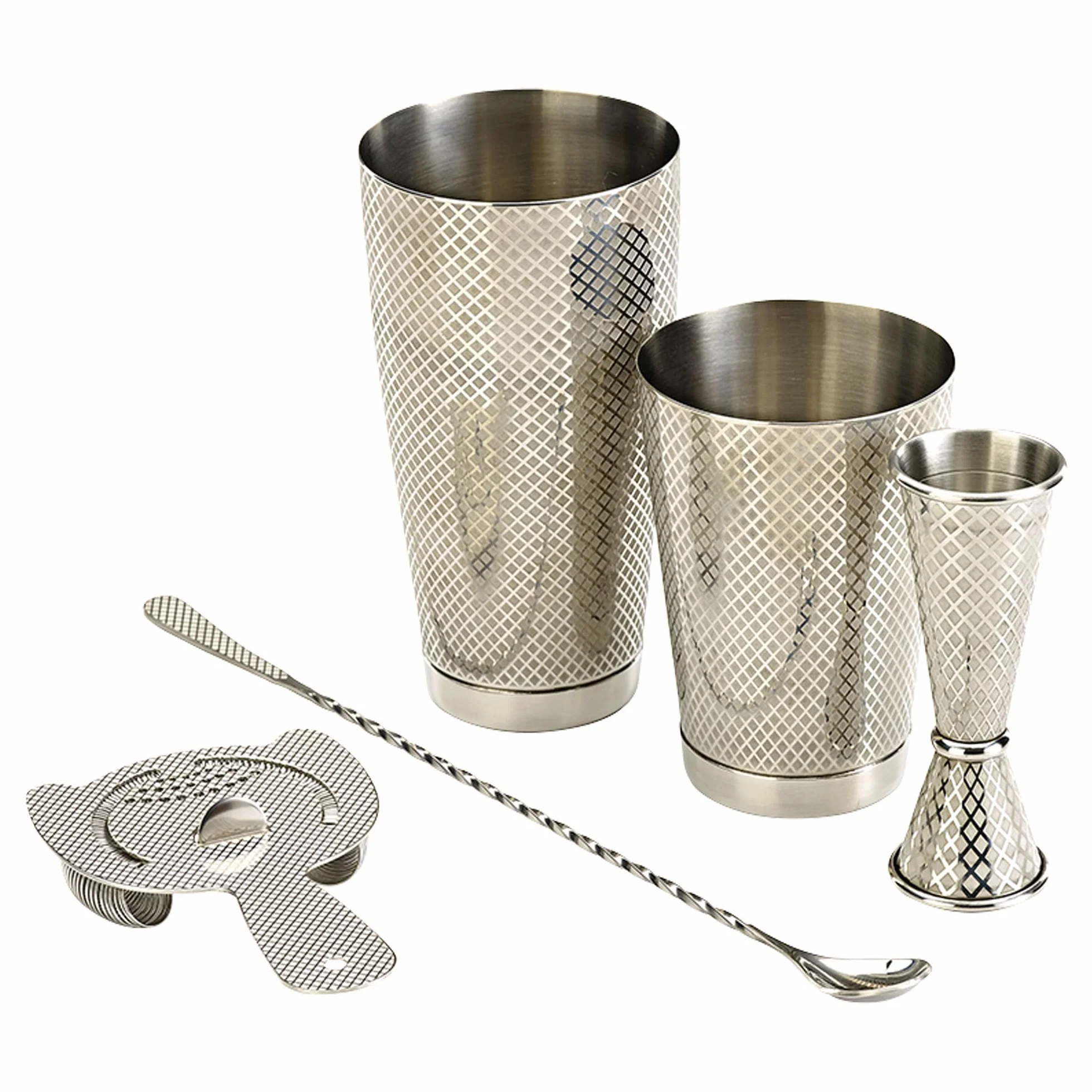 Barfly Diamond Lattice Etch Basic Kit, stal nierdzewna