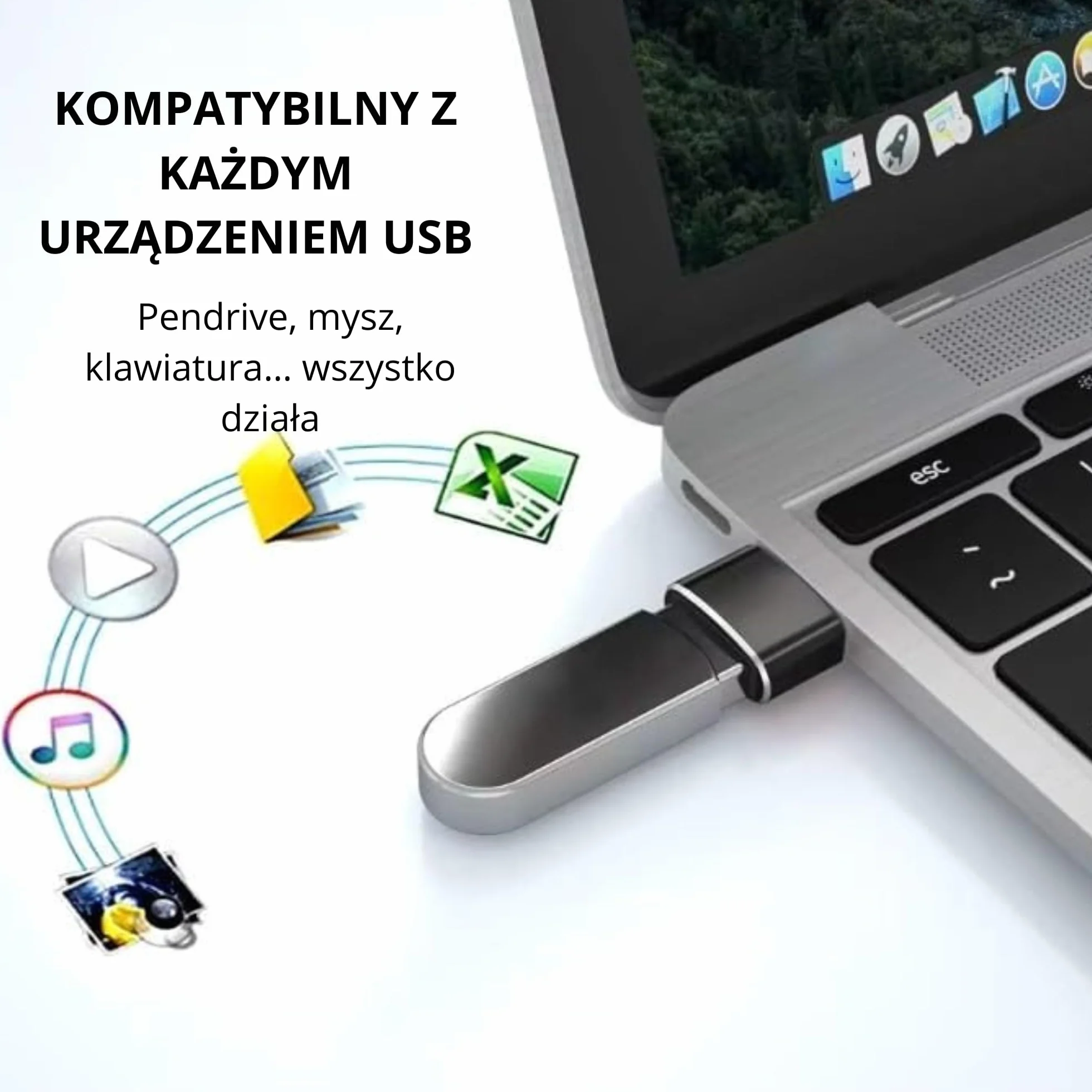 Przejściówka USB C na USB A - Zestaw 3 szt - Adapter USB C na USB A Złącze Typ C Żeński do USB-A Męski, Transfer Danych 480Mbps, Aluminiowa Obudowa, iPhone 15/16, Samsung Galaxy, Xiaomi, PC