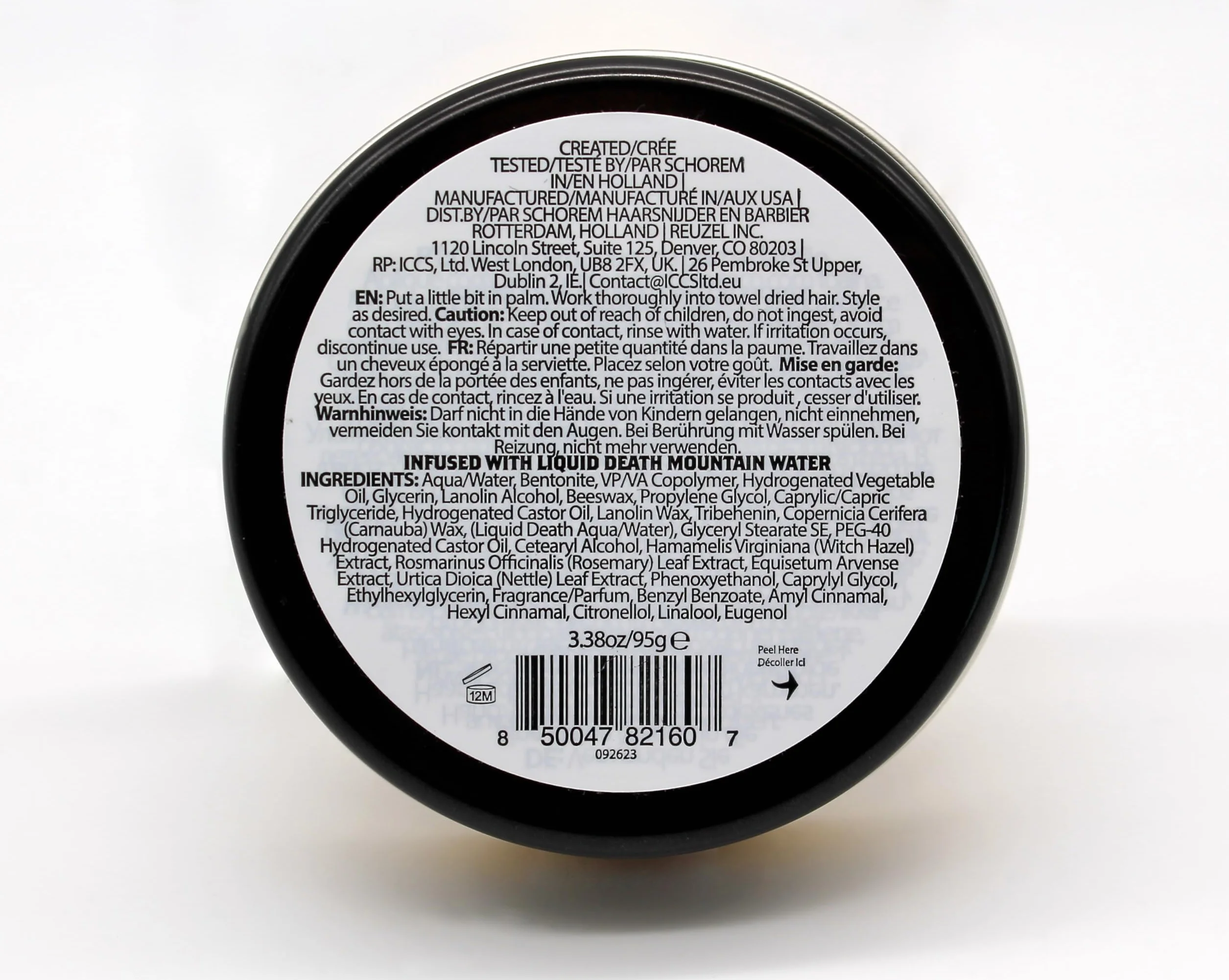 Reuzel Surf Texture and Definition Cream, lekki przez cały dzień, stylizacja rozpuszczalna w wodzie, matowe wykończenie i bez płatków, do wszystkich fryzur, 95 ml