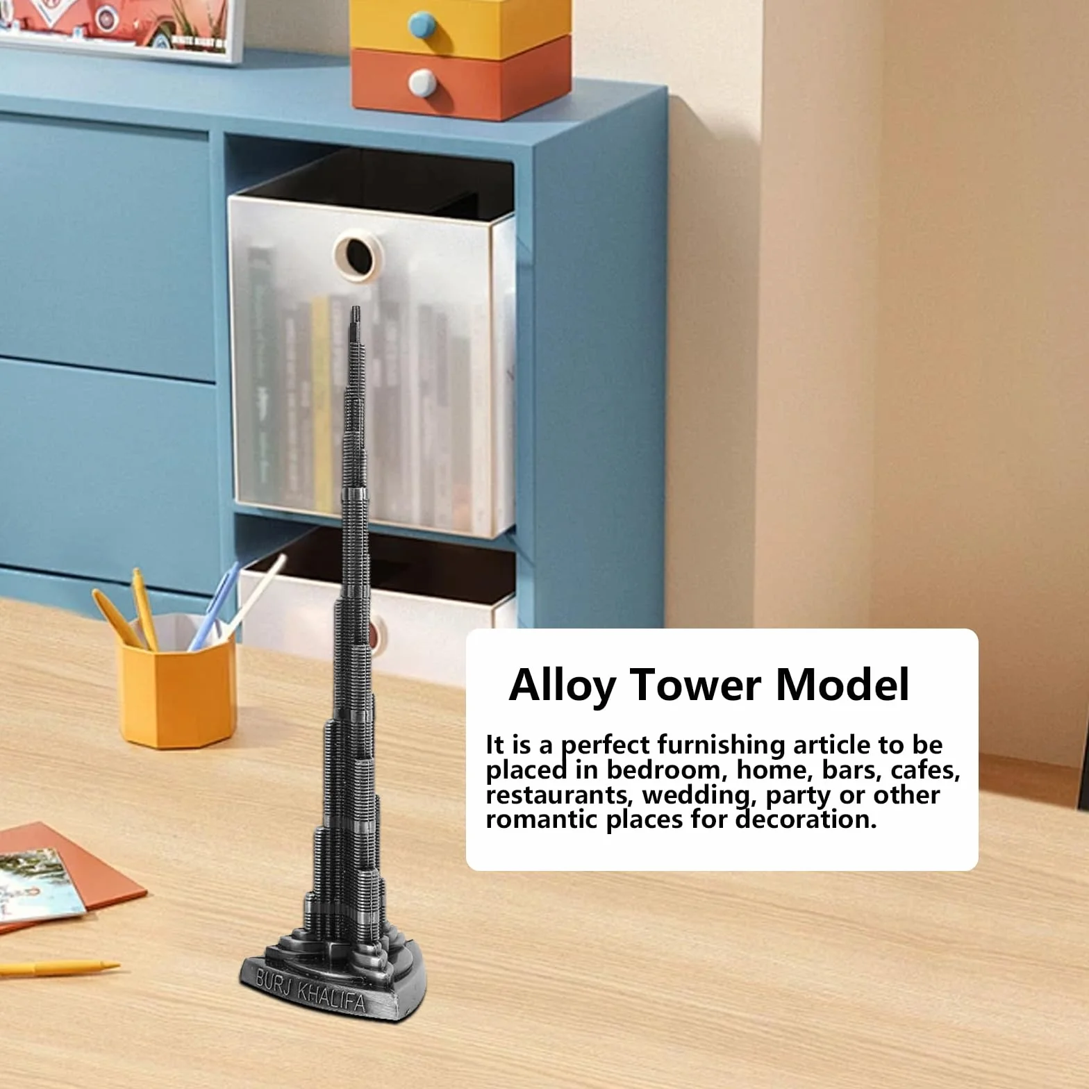 Wieża Burj Khalifa 18 cm model miniaturowy ze stopu do biura domu
