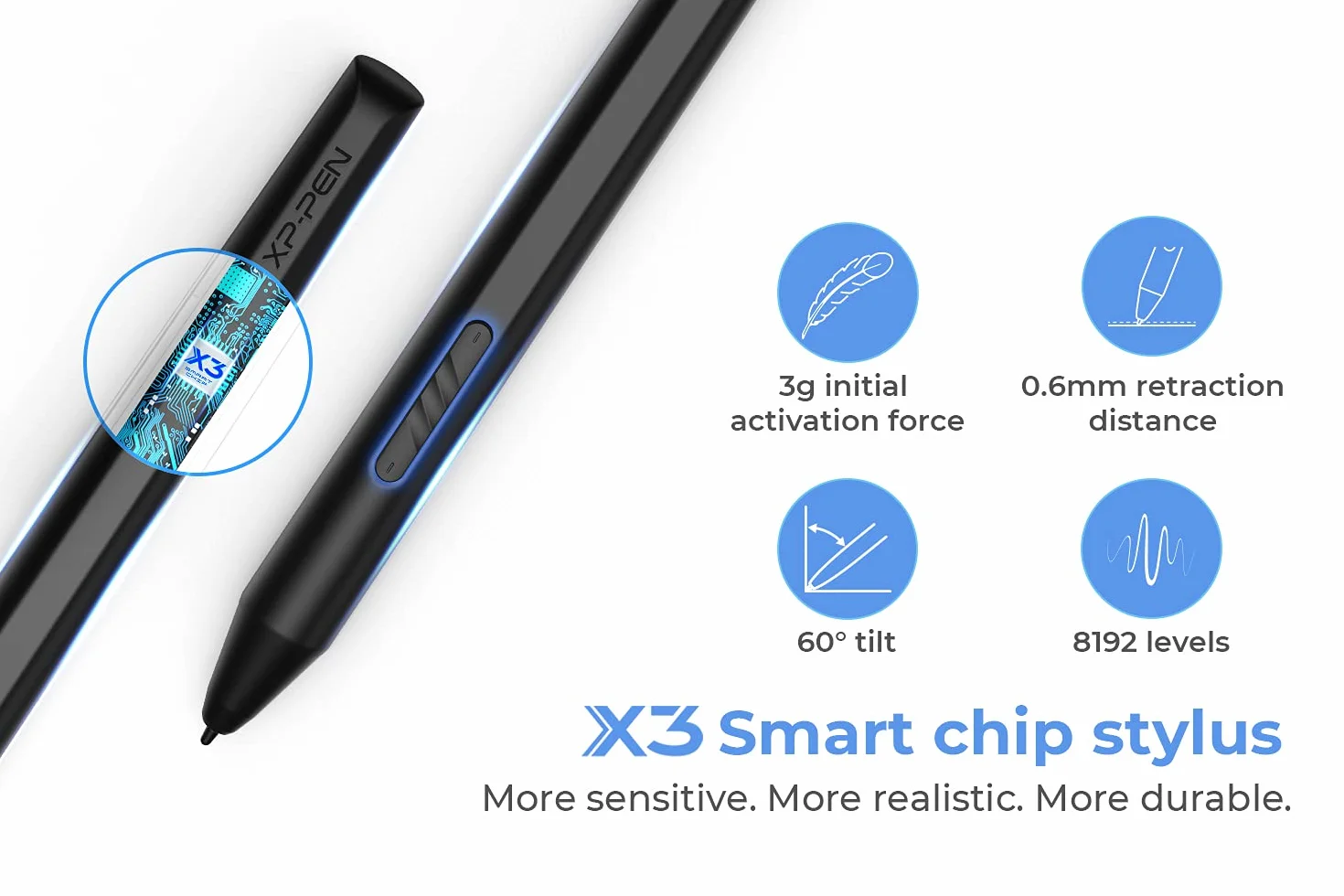 XP-PEN Artist 12 2. generacji tablet graficzny 11,9 cala wyświetlacz w pełni laminowany, X3 Smart-Chip bezakumulatorowy rysik do edycji obrazu/ilustracji (czarny)