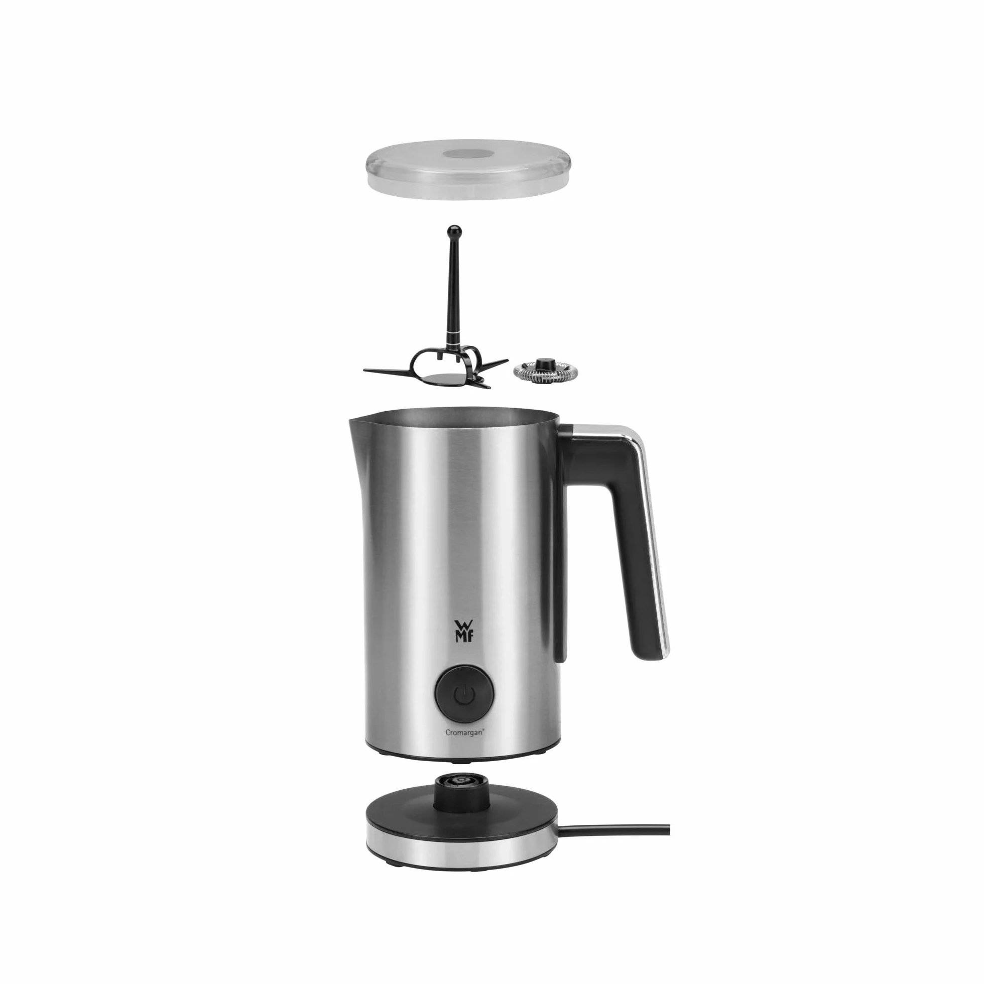 Wmf Stelio Spieniacz do Mleka, Srebrny, 150-250 ml
