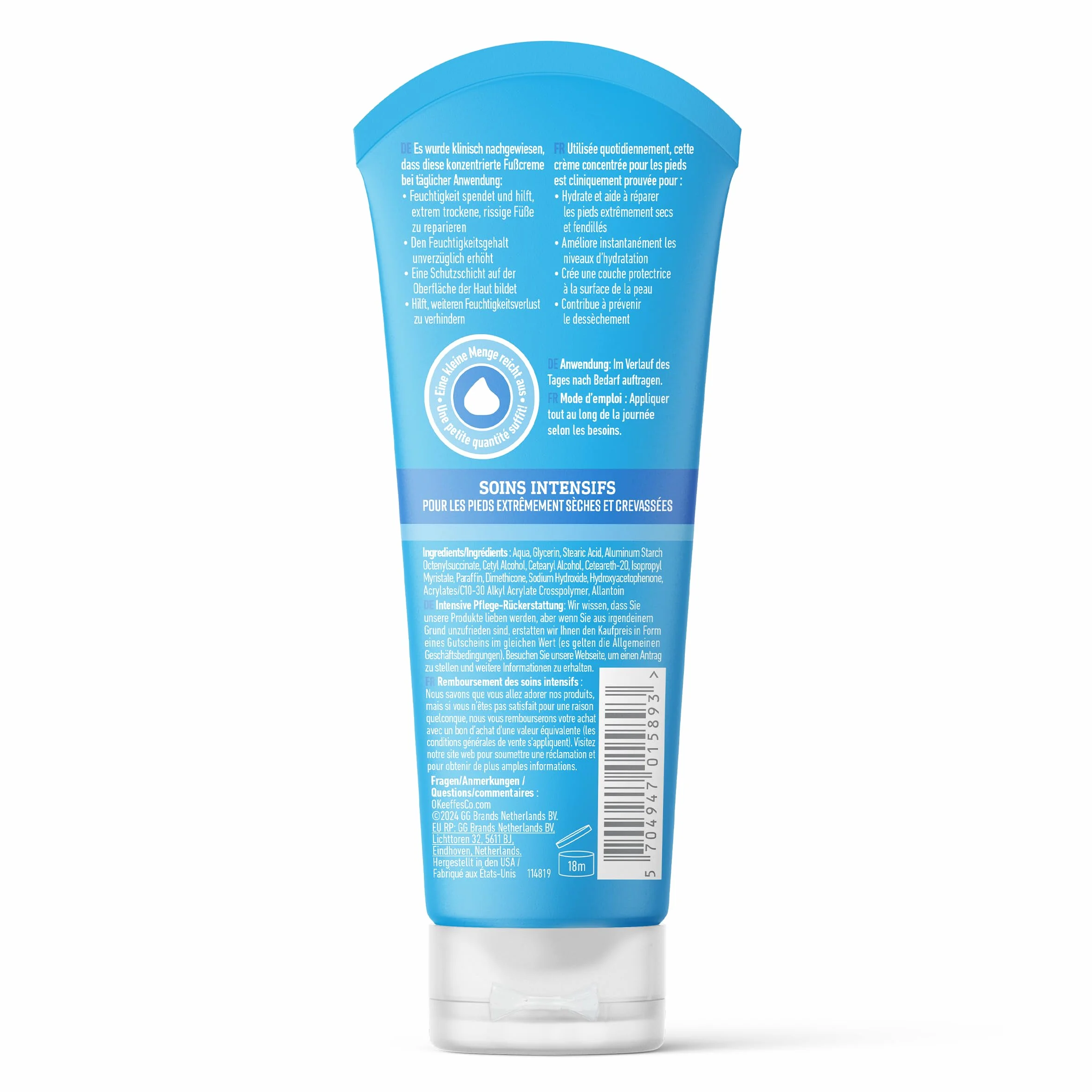 O'Keeffe's Healthy Feet krem do stóp w tubce, 80 ml