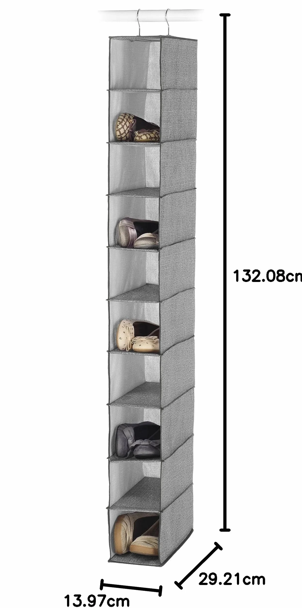 Whitmor 6283-112 Wiszące półki na buty - Szary