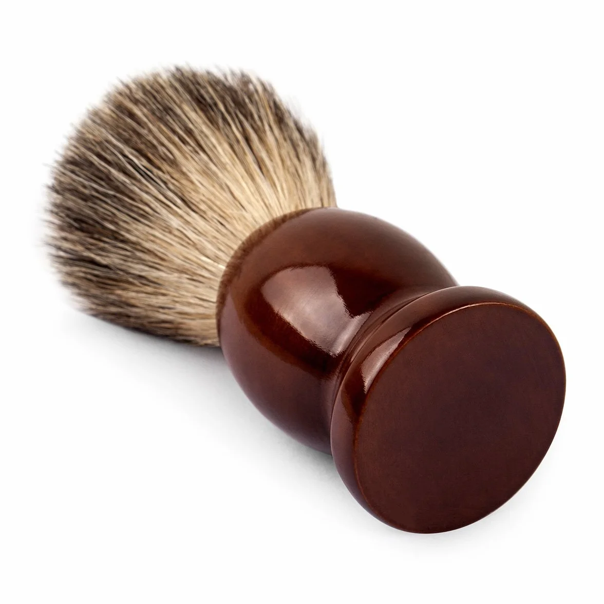 QSHAVE 100% najlepsza oryginalna szczotka do golenia z czystego włosia borsuka ręcznie wykonana. Podstawa z prawdziwego drewna. Idealna do golenia na mokro, maszynka bezpieczeństwa, maszynka do