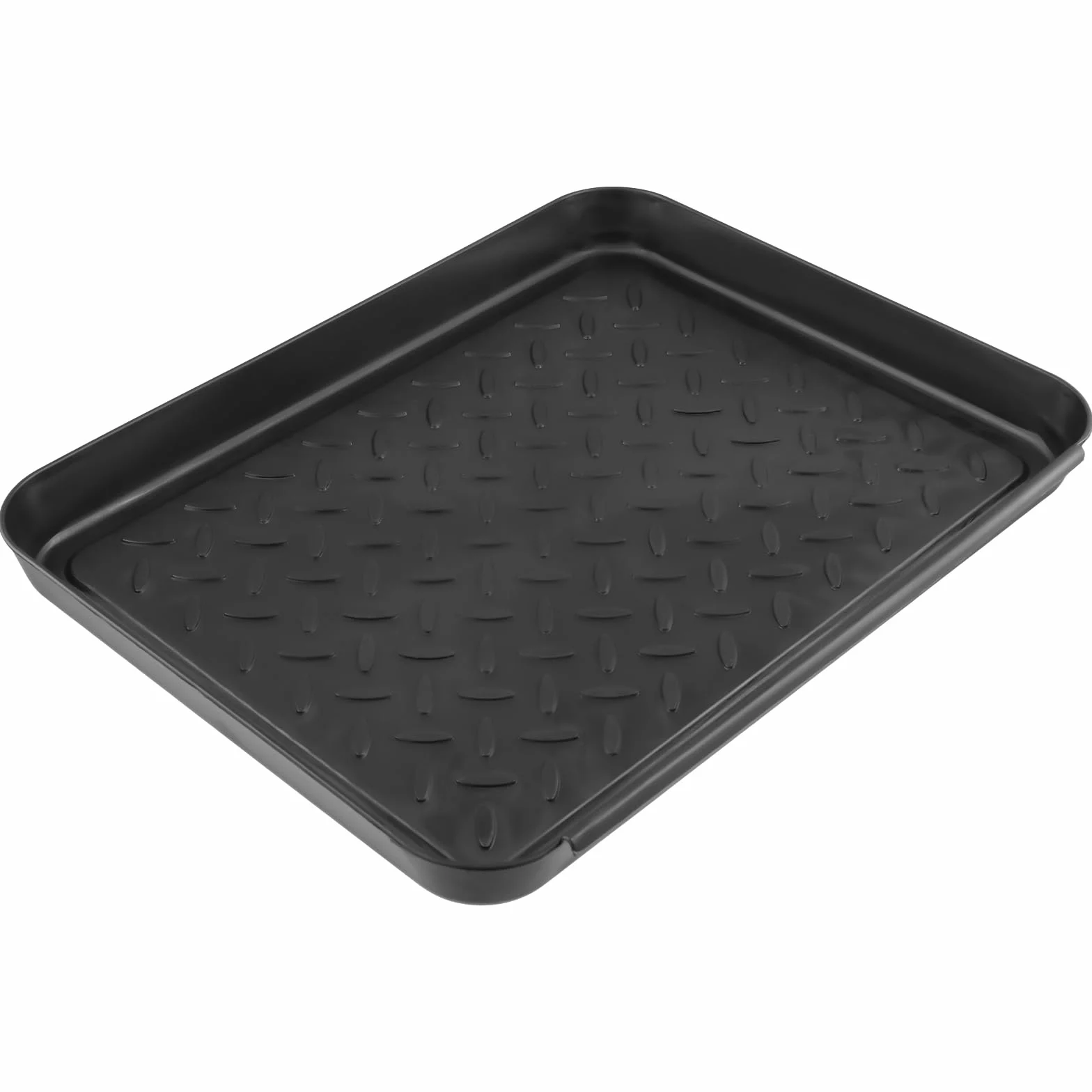 Plastikowa taca na buty 6 sztuk 35x27,5x3 cm czarna