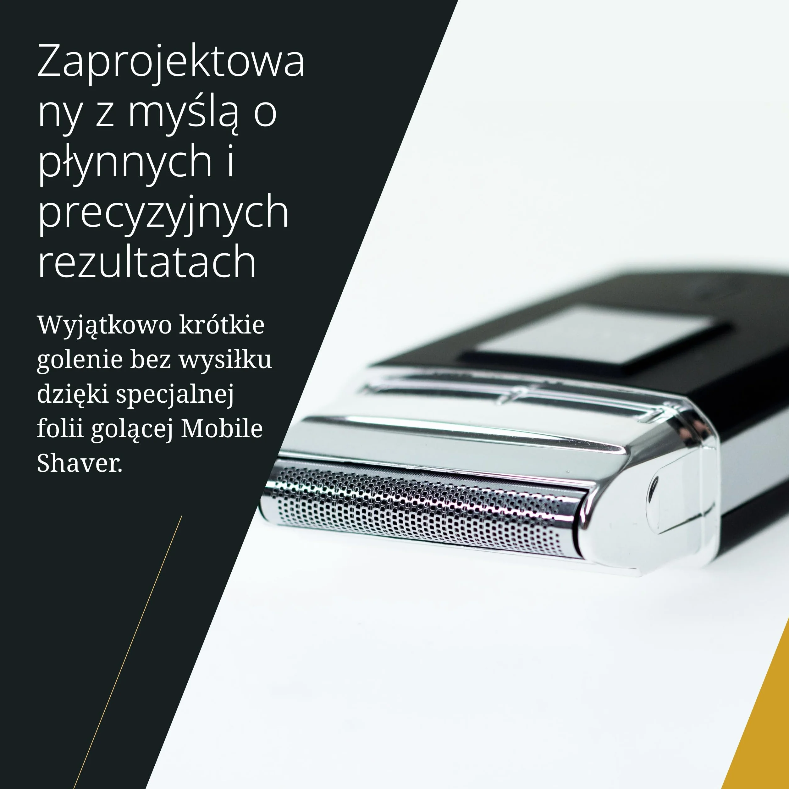 Wahl Mobile Shaver – Bezprzewodowa Golarka Elektryczna z Etui Podróżnym – Elastyczna Folia Tnąca dla Bardzo Dokładnego Golenia