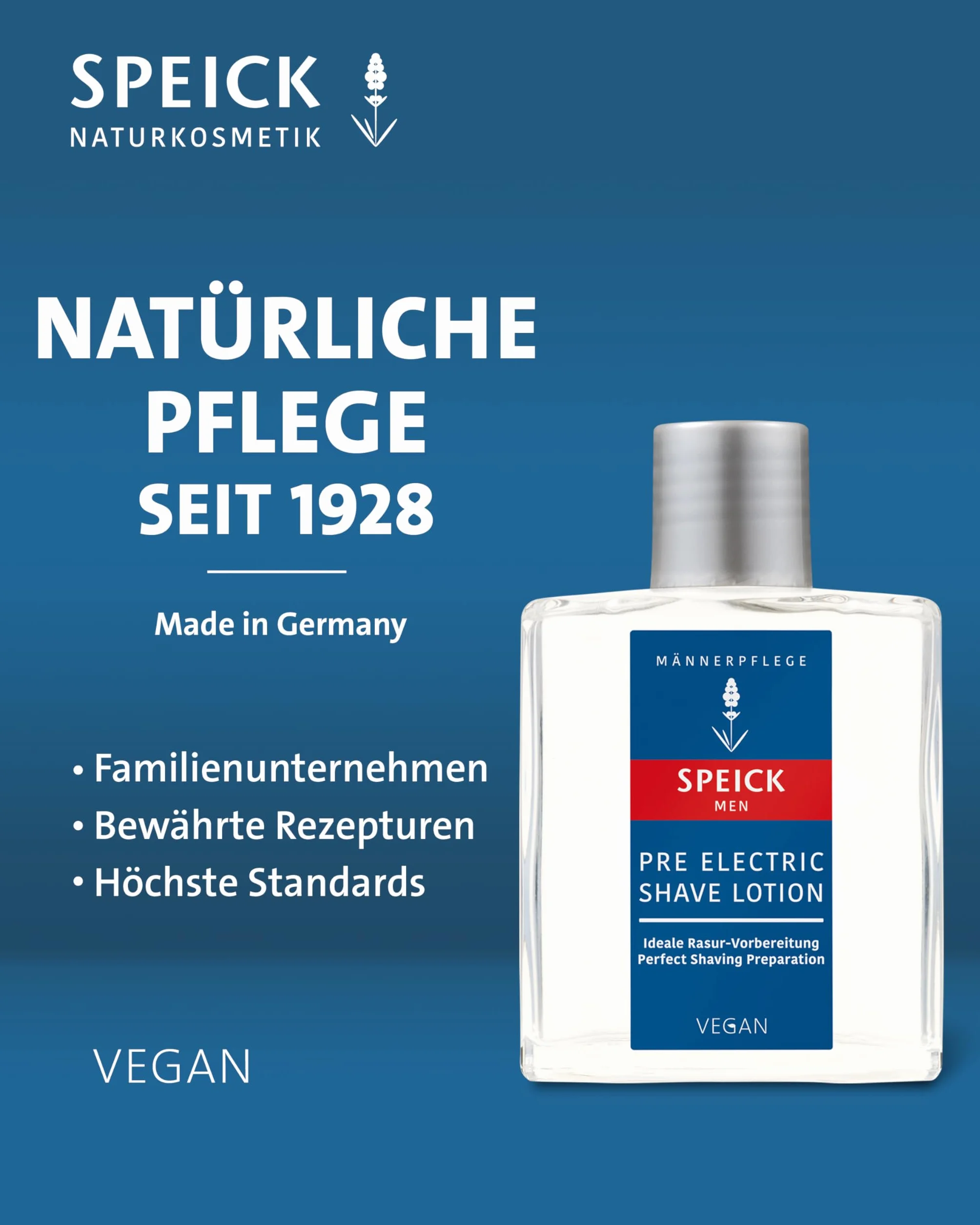SPEICK Men Pre Electric Shave Lotion vor der Rasur, 100 ml Lotion