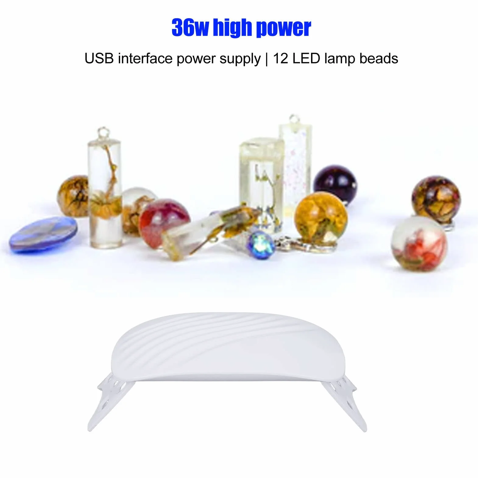 Suszarka do paznokci, 36W 12 LED ż Nail Polish UV LED Light USB Curing Lamp ze składanym stojakiem, przenośne światło utwardzające Profesjonalna lampa żelowa Nail Light dla Nail