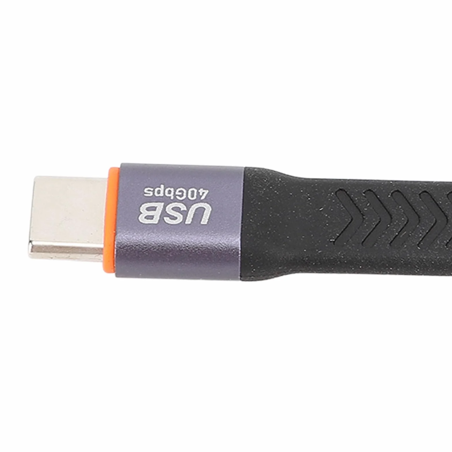 Krótki Kabel USB C do USB C, USB3.2 Gen2 Typ C z Męskiego na Męskie Kabel do Transmisji Danych 40 Gb/s FPC Elastyczny Kabel do Laptopa