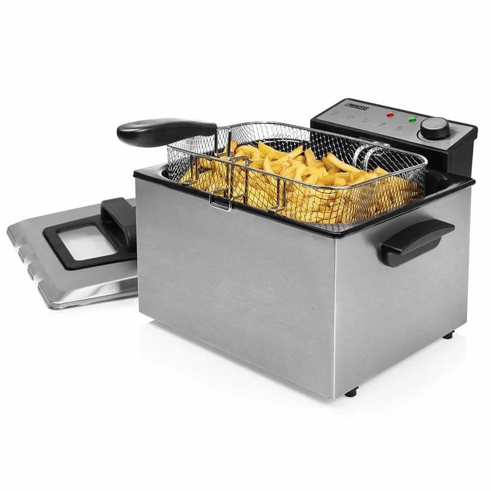 Princess Frytkownica 5L 3 Kosze Zimna Strefa Regulowany Termostat Metal