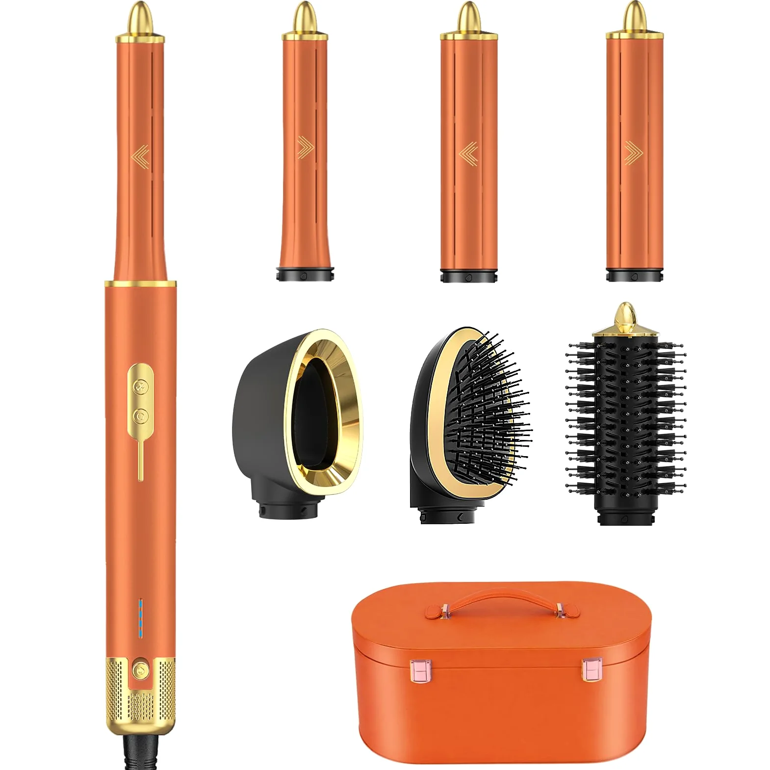 7 w 1 Airstyler, lokówka samochodowa i szczotka do suszarki do włosów, suszarka jonowa High Speed, suszarka do włosów z okrągłą szczotką, stylizacja włosów do szybkiego schnięcia, stylizacji