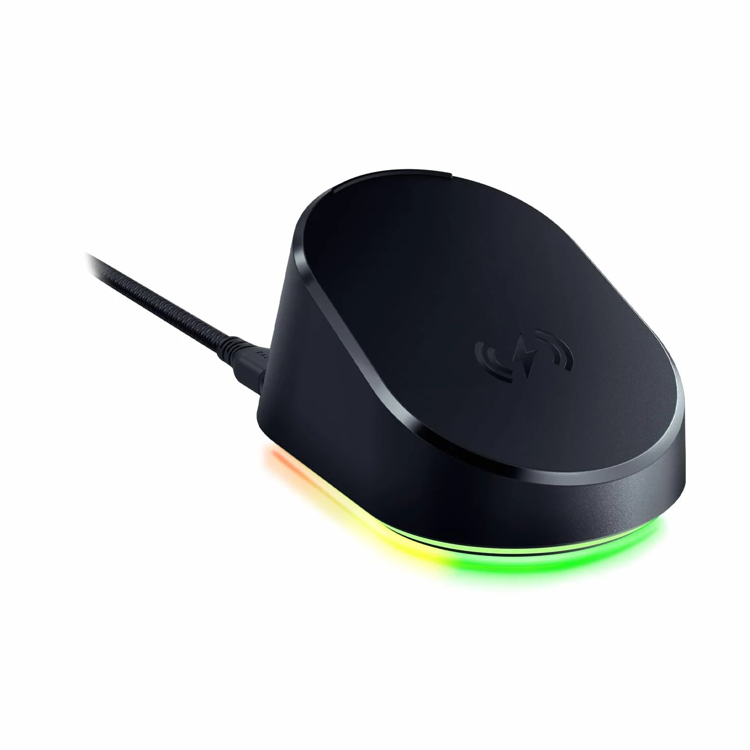 Razer Stacja dokująca do myszy i krążek ładujący – magnetyczna bezprzewodowa stacja ładująca i moduł ładujący dla kompatybilnych myszy (magnetyczna stacja dokująca ze statusem ładowania oświetlenie