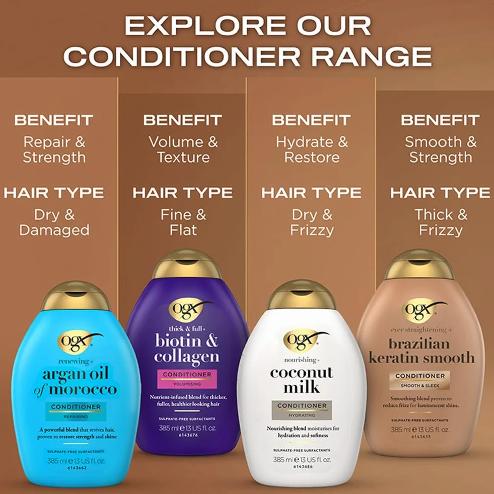 Ogx Brazilian Keratin Therapy Odżywka do Włosów 385 ml