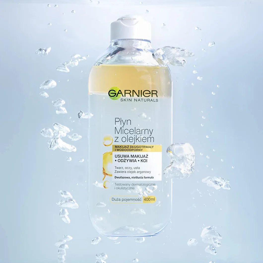 Garnier Skin Naturals Płyn Micelarny z olejkiem arganowym, dwufazowy 400 ml