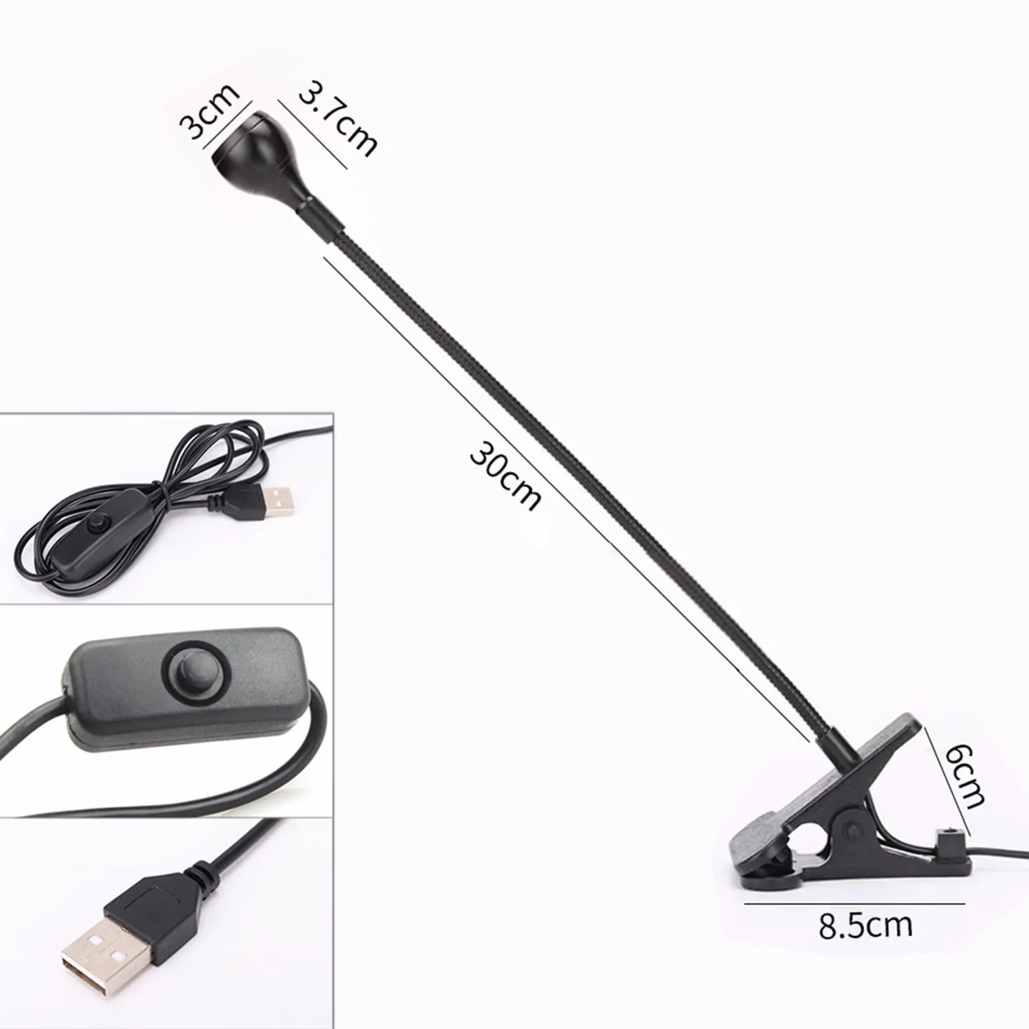 Lampa LED do paznokci, 3W UV LED, suszarka UV do paznokci żelowych, 3W LED ultrafioletowe światło z klipsem