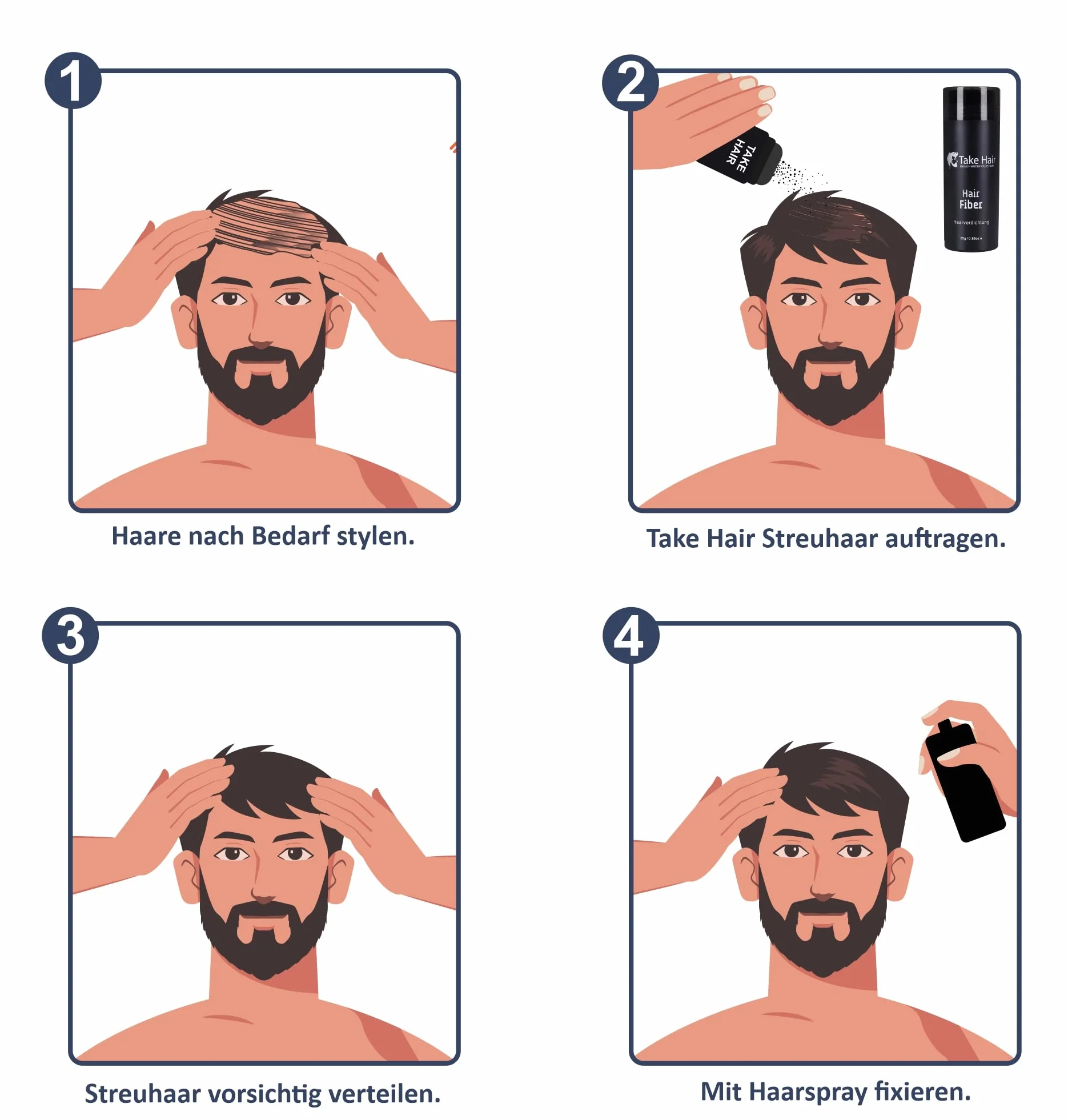 Take Hair worek uzupełniający do posypywania włosów, 50 g, utrzymuje się w deszczu i wietrze, dla mężczyzn i kobiet, do zagęszczania włosów, proszek do włosów, proszek do włosów, wypadanie włosów