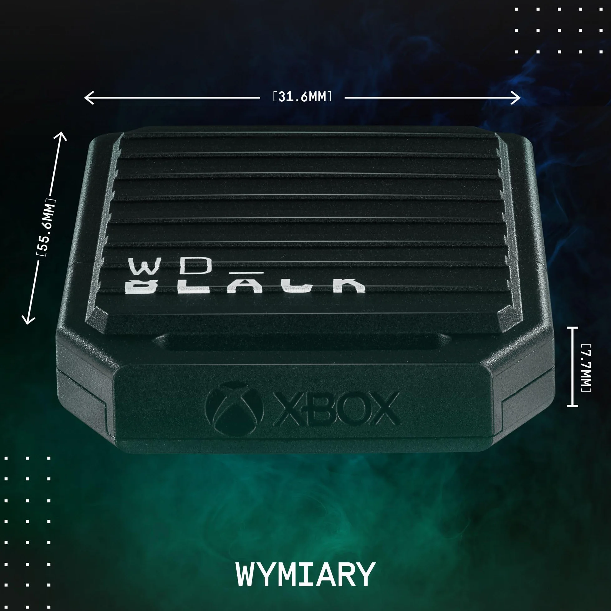 WD_BLACK D30 1TB Dysk SSD do gier do konsoli Xbox Dysk zewnętrzny SSD do 900 MB/s, werkt met Xbox Series X|S