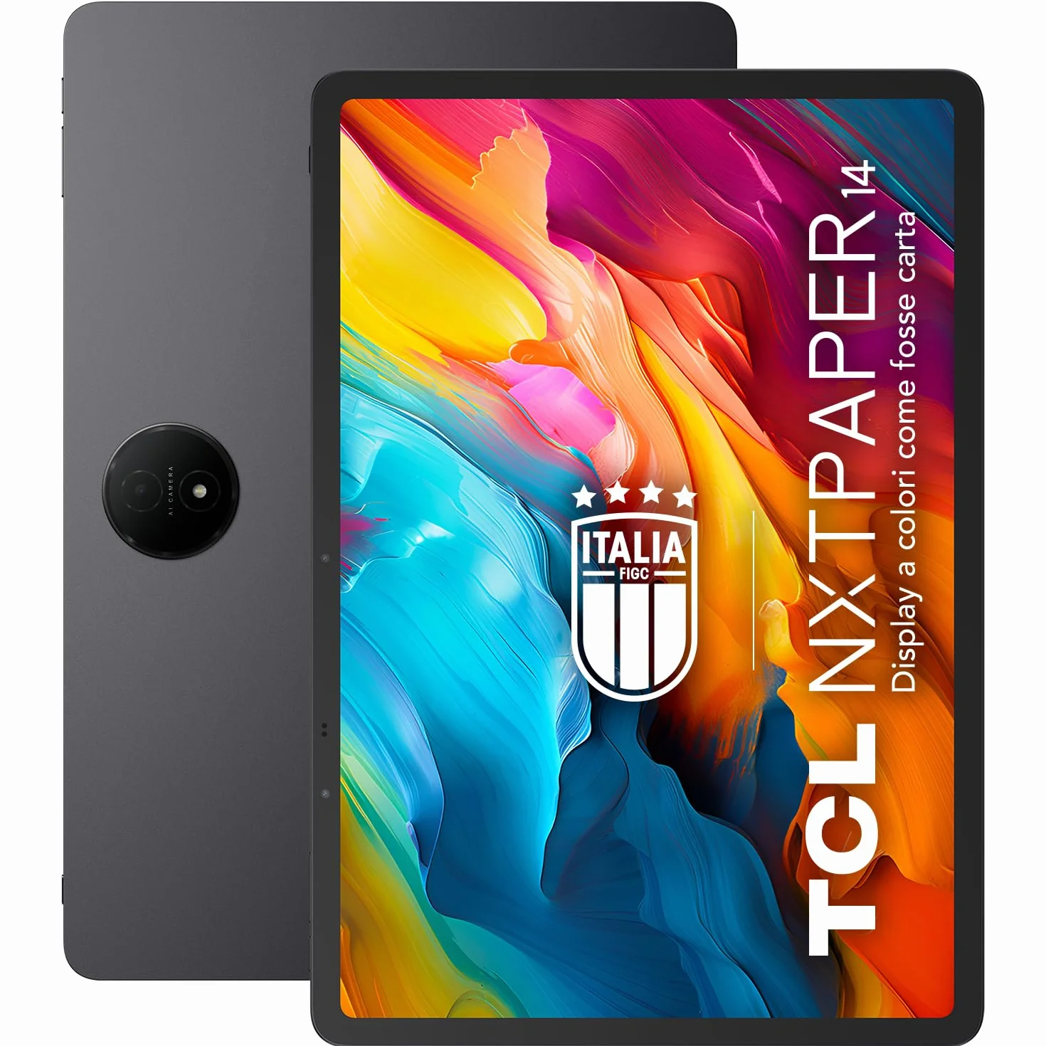TCL NXTPAPER 14-14,25" FHD Octa-Core, 8 GB pamięci RAM, pamięć 256 GB z możliwością rozbudowy przez MicroSD, bateria 10000 mAh, Android 14, szary rysik w zestawie.