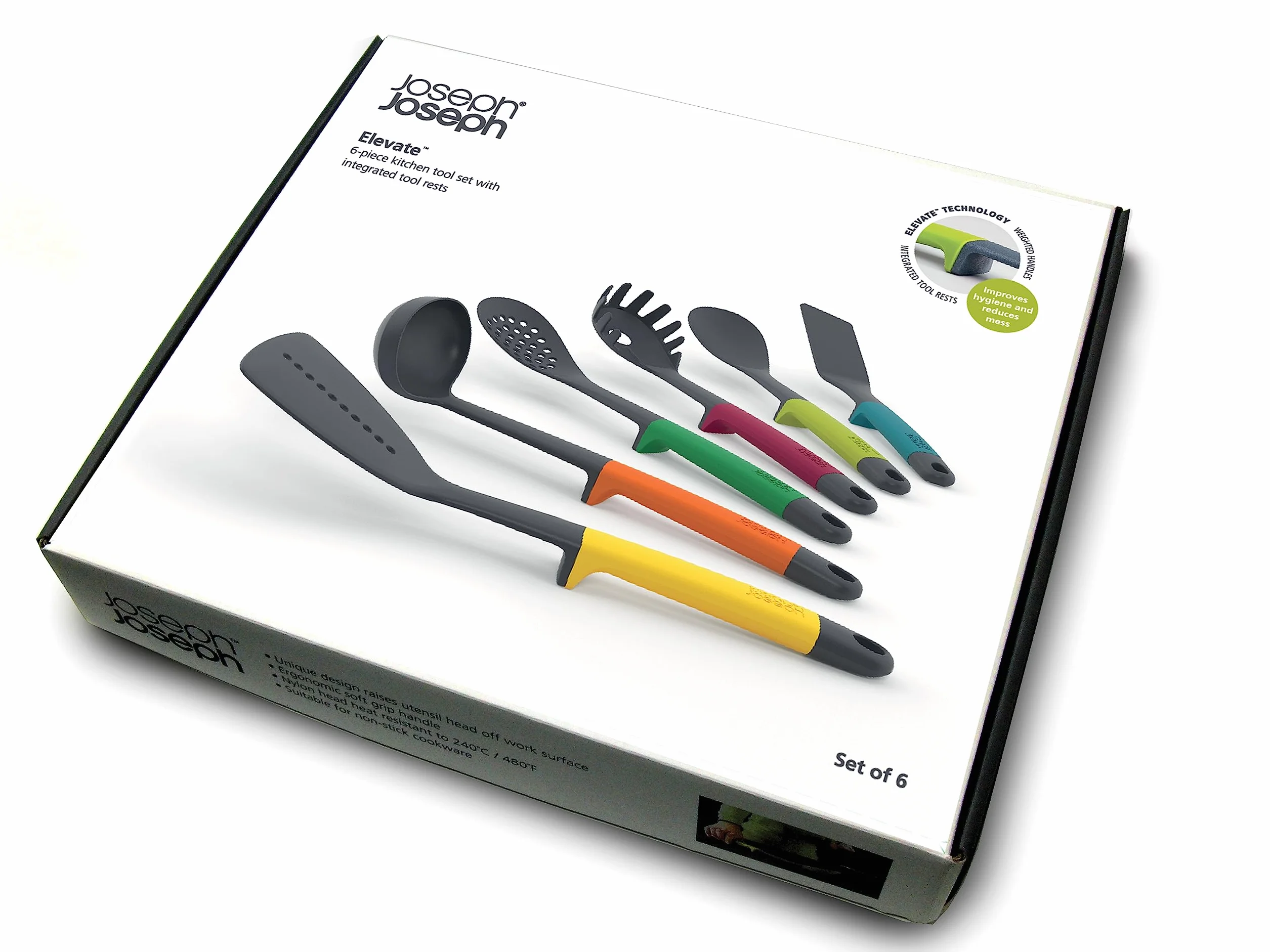 Joseph Joseph Elevate Nylon 6-częściowy zestaw przyborów kuchennych wielokolorowy