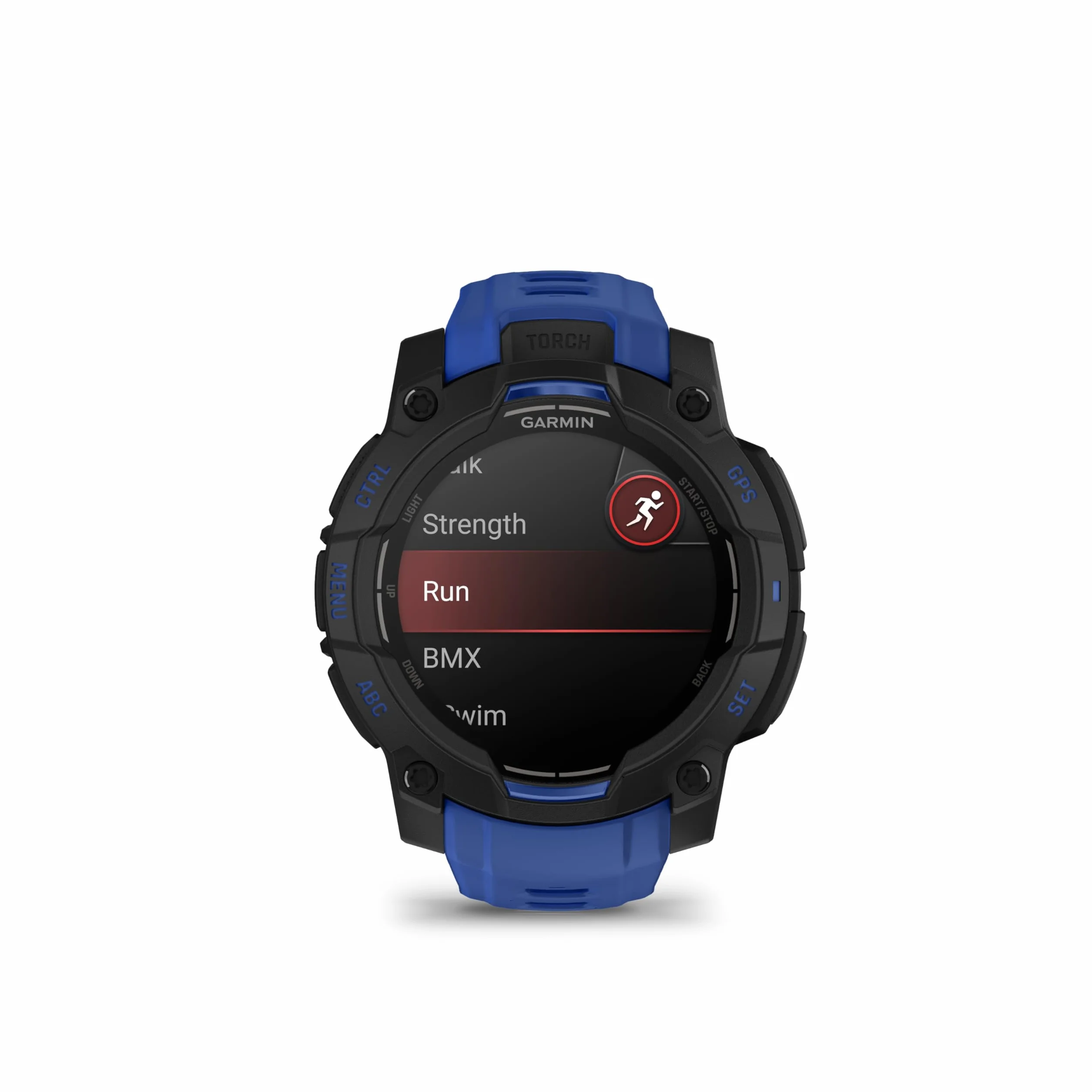 Instinct 3 Black/Bolt Blue 45mm
