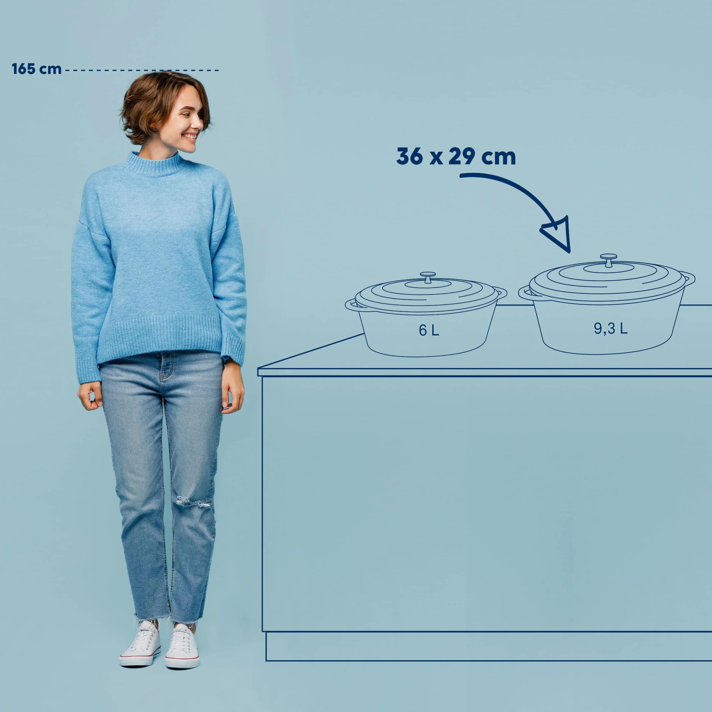 Kela żeliwna zapiekanka z pokrywką 9,5 l emaliowana czerwona owalna
