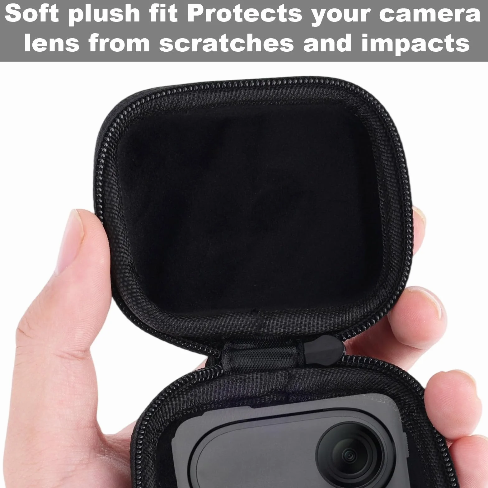 Torba na Aparat, Małe Przenośne Etui z Karabinkiem Paskiem Nadgarstek Twarde Etui Ochronne na Insta360 GO 3/GO 3S Akcesoria do Kamery