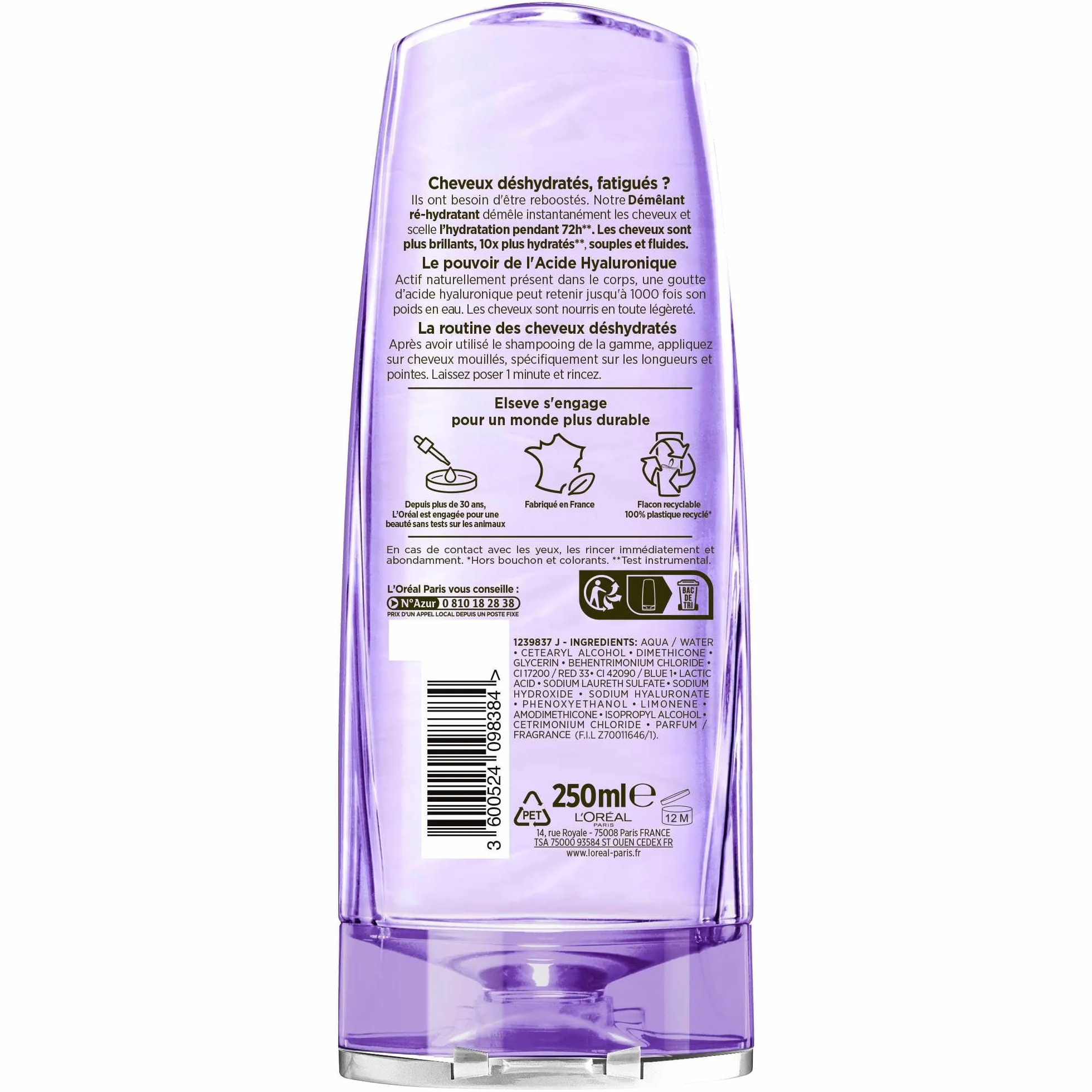 L'Oréal Paris Elseve Hyaluron Repulp Re-Nawilżający Rozplątacz 72H 250ml