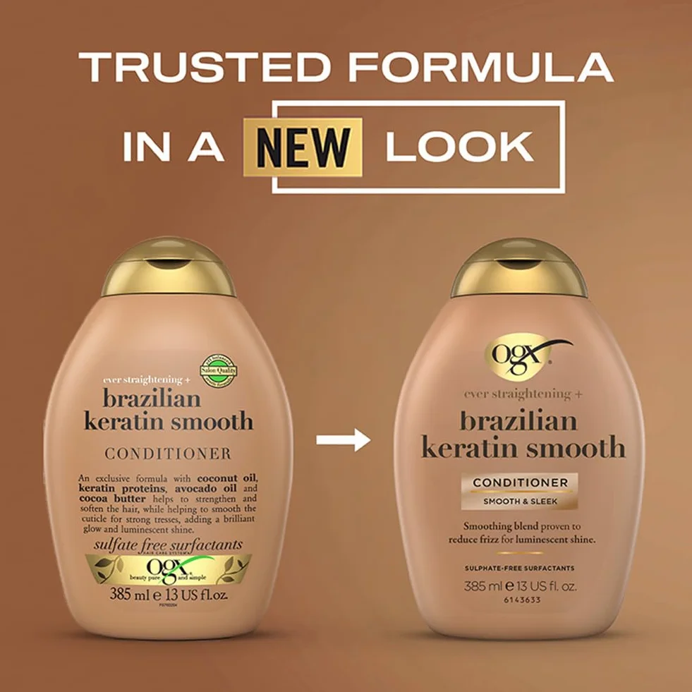 Ogx Brazilian Keratin Therapy Odżywka do Włosów 385 ml
