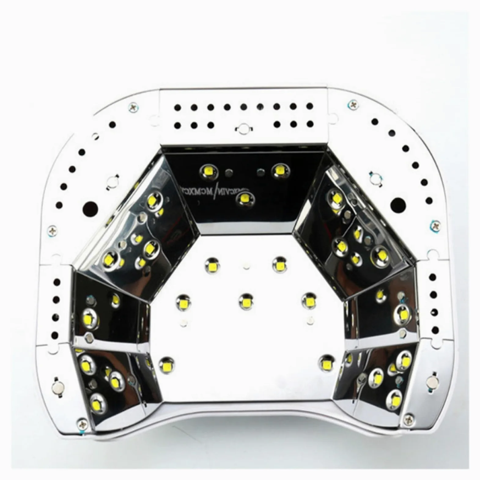 Lampa UV do paznokci, Lampa LED UV do paznokci podwójny układ scalony + lampa 48W szybko utwardzająca się suszarka cyfrowy czujnik rozrządu ręczny lakier utwardzający maszyna Manicure