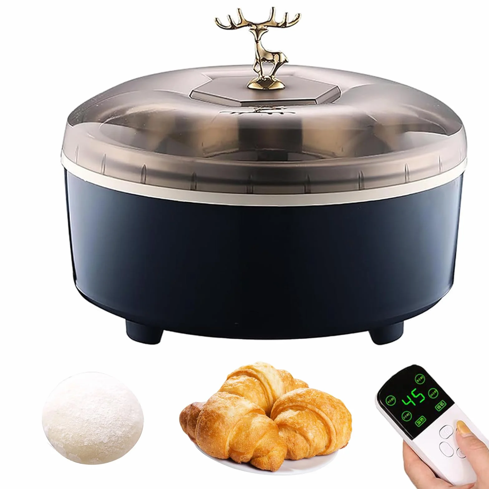 Nat blue Komercyjna maszyna wyrastania ciasta 5L pojemnik do fermentacji chleba ze stali nierdzewnej 304 regulowana temperatura 30~65°C